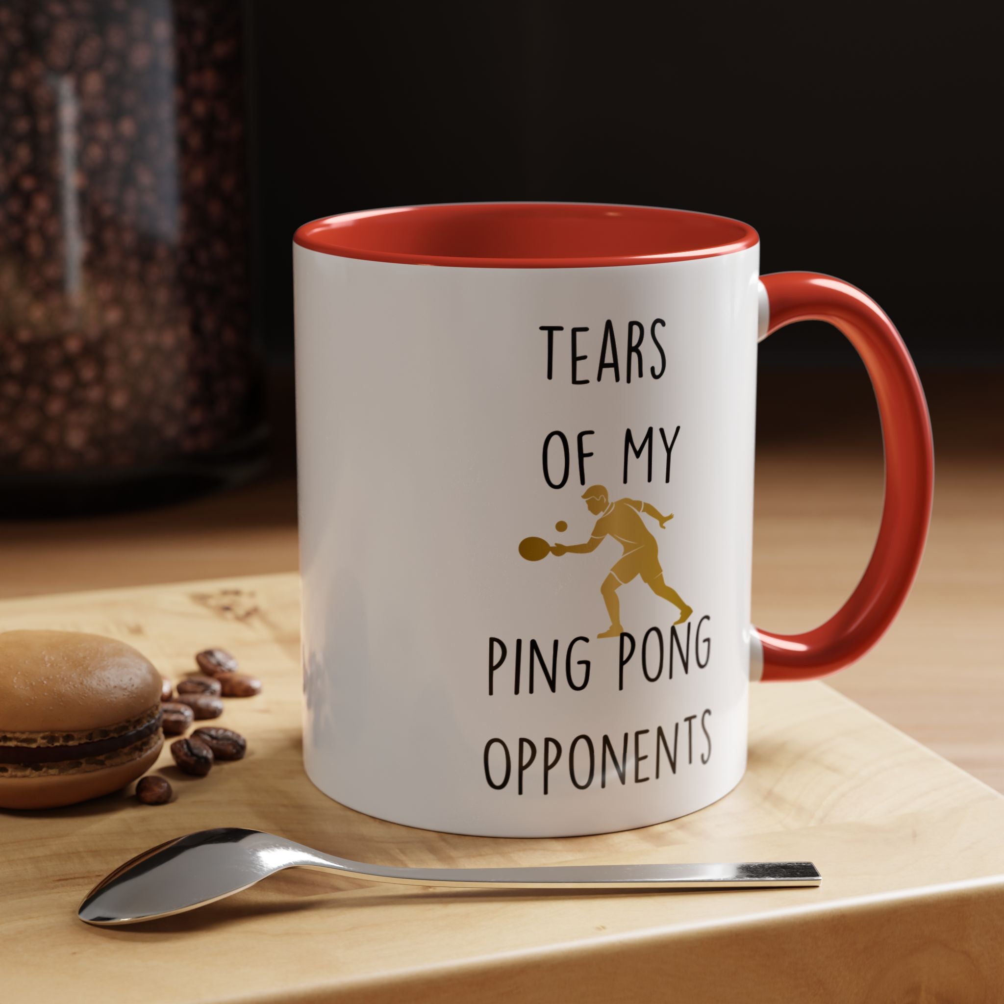 Funny Coffee Mug, Personalized Mug, Tears Of My Ping Pong Opponents, Accent Cup (11, 15oz), Sarcastic Mug,  Tea Coffee Cup, Gift Under 20