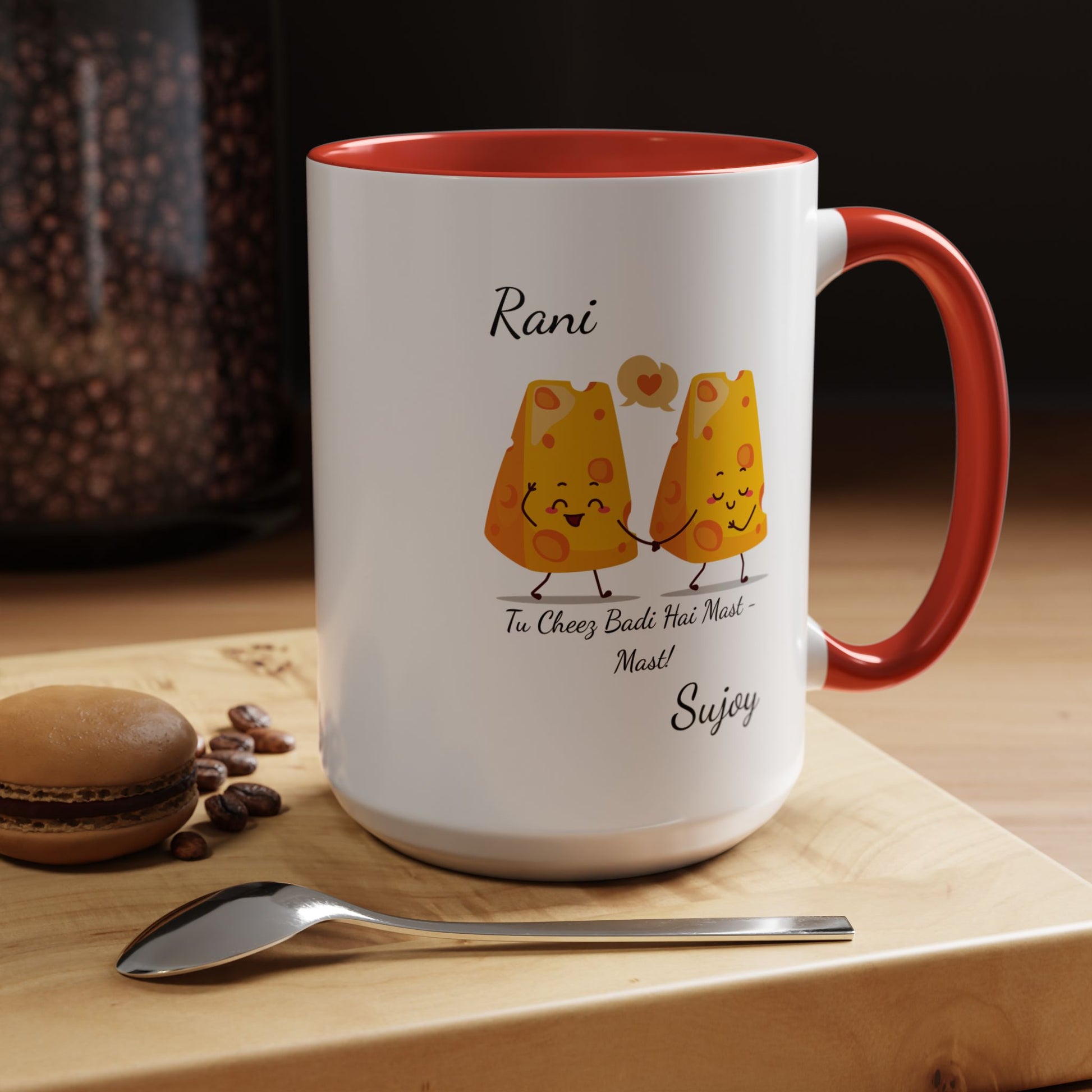 Tu Cheez Badi Hai Mast Mug Lifestyle Mockup | Nutty Designs