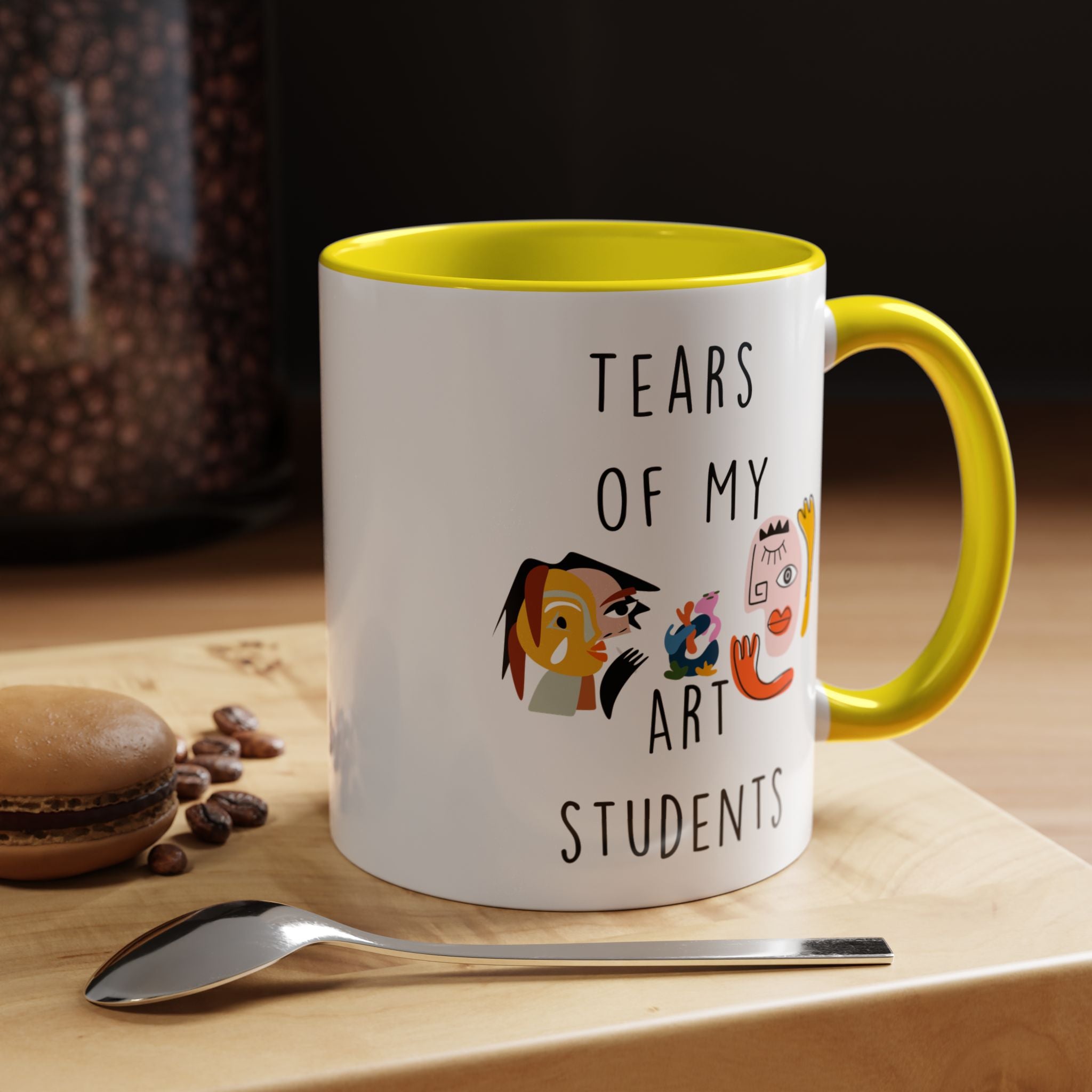 Funny Coffee Mug, Personalized Mug, Tears Of My Arts Students, Accent Cup (11, 15oz), Sarcastic Mug,  Tea Coffee Cup, Gift Under 20