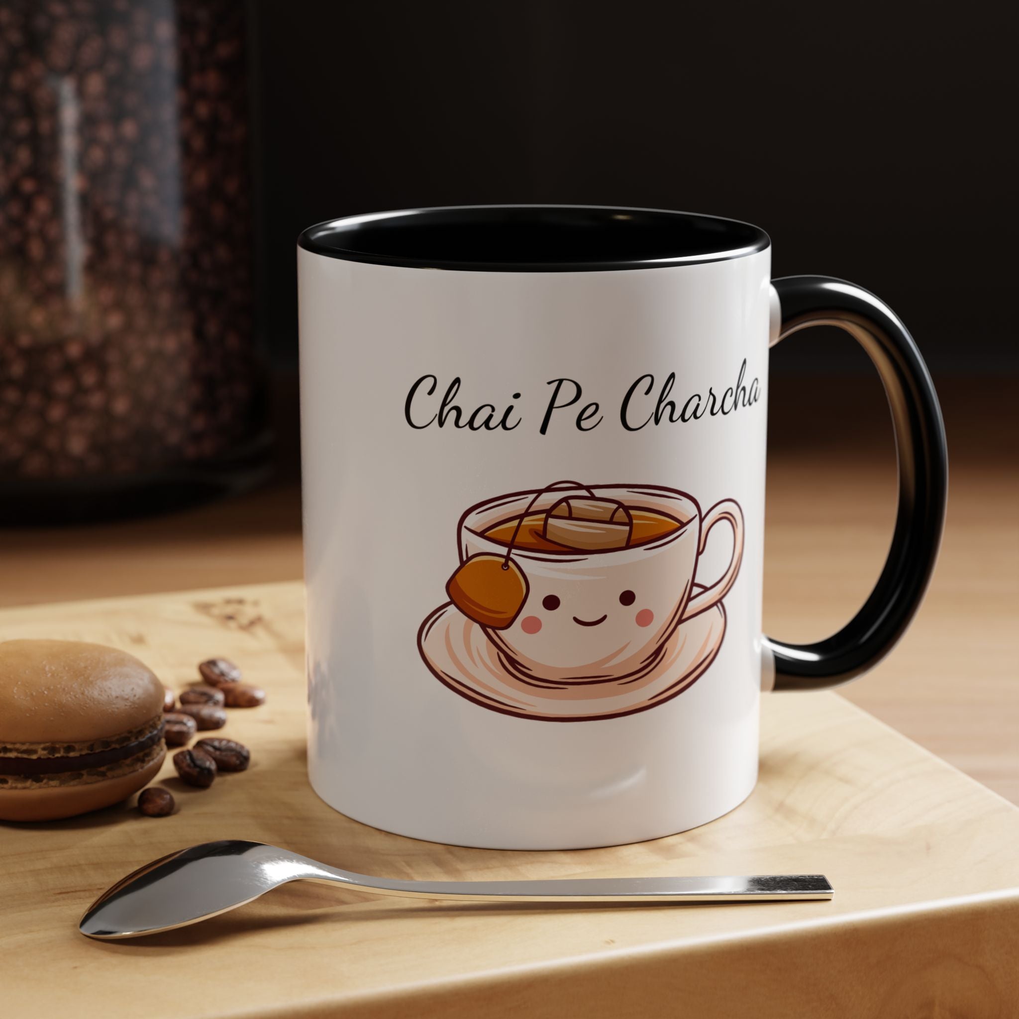 Funny Coffee Mug, Personalized Mug, Chai Pe Charcha Accent Cup 11/15oz, Indian Pakistani Punjabi, BJP Narendra Modi Lover Tea Chai Lover Cup