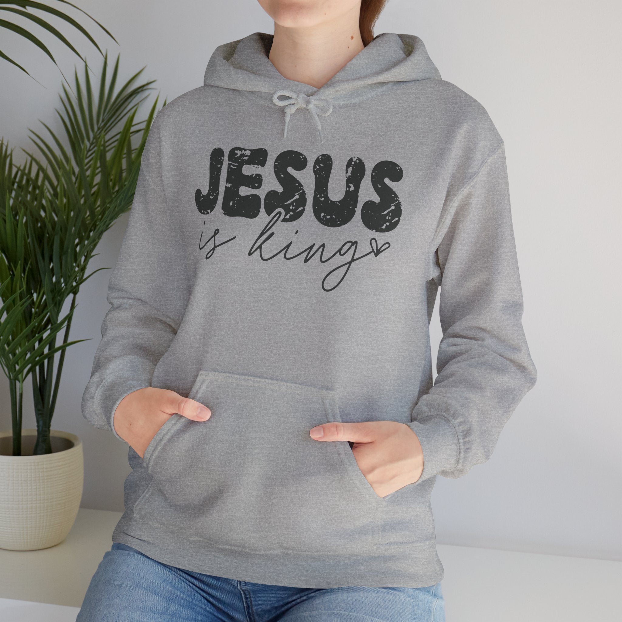 Jesus Is King Hoodie — Christian Faith Pullover