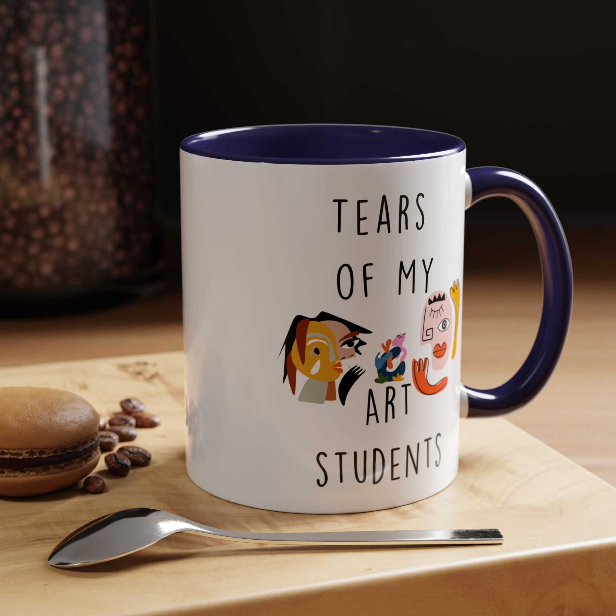 Funny Coffee Mug, Personalized Mug, Tears Of My Arts Students, Accent Cup (11, 15oz), Sarcastic Mug,  Tea Coffee Cup, Gift Under 20