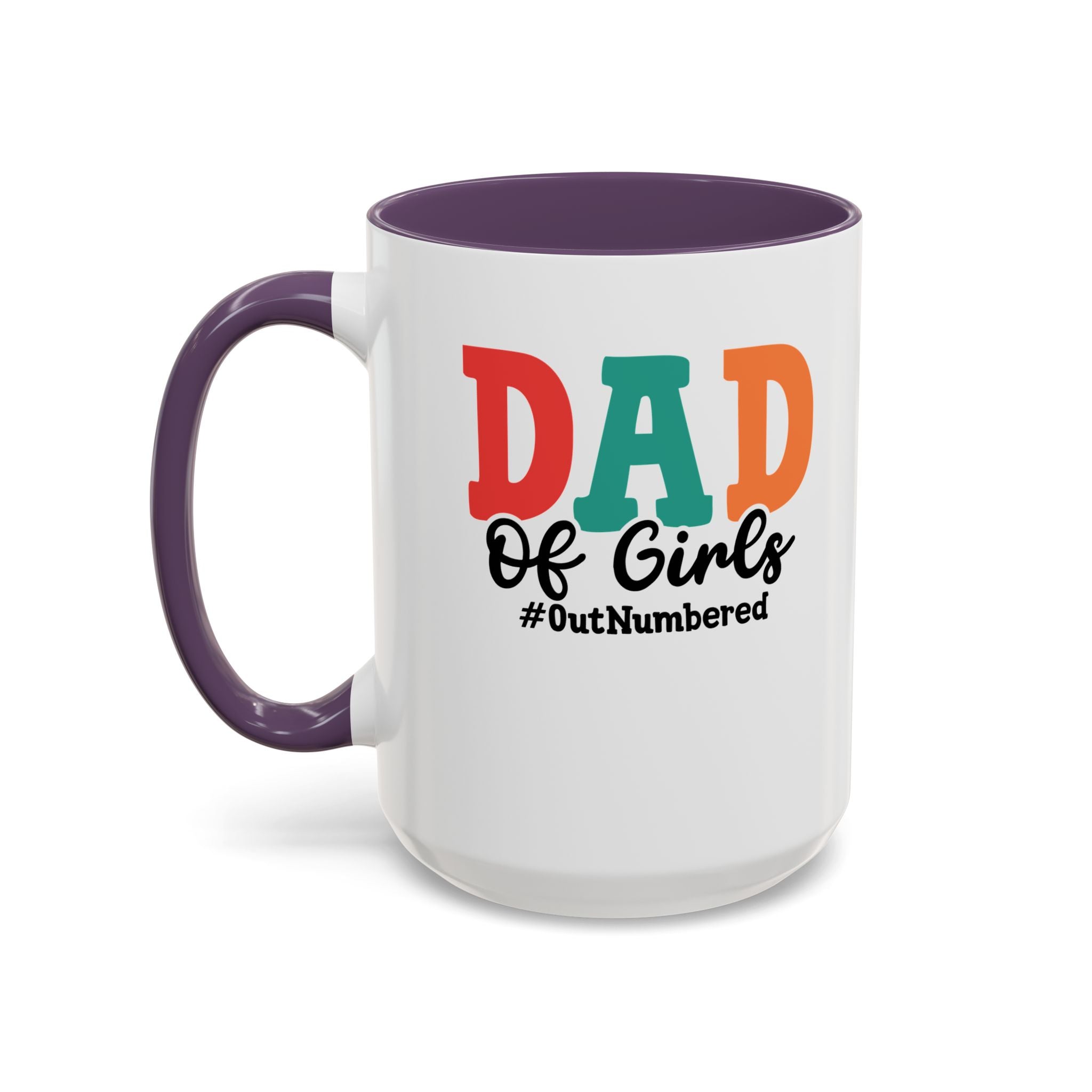 Dad of girls #outnumbered Mug - Funny Dad Gift
