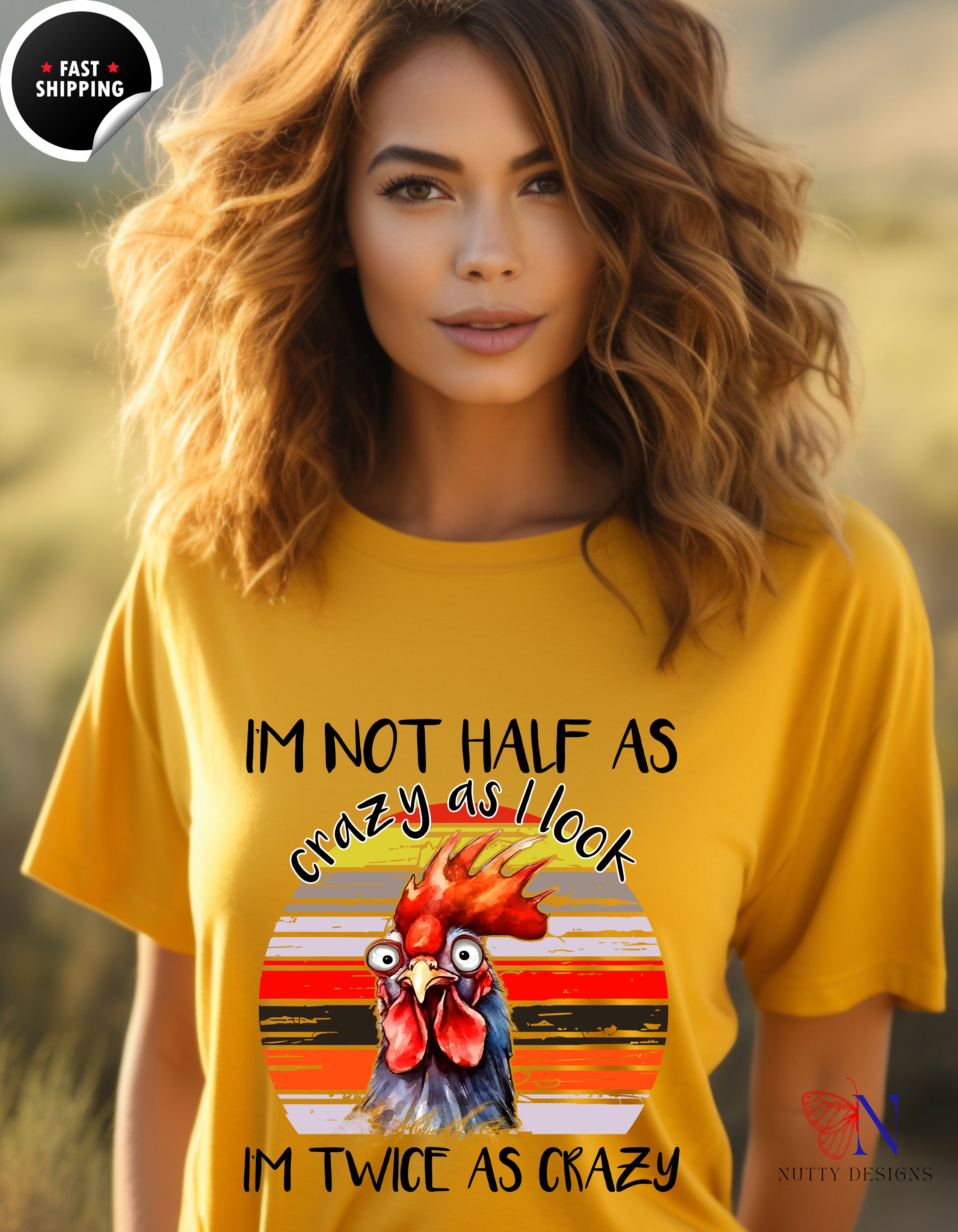 I'm Not Half As Crazy As I Look I'm Twice As Crazy Mug Lifestyle Mockup | Nutty Designs