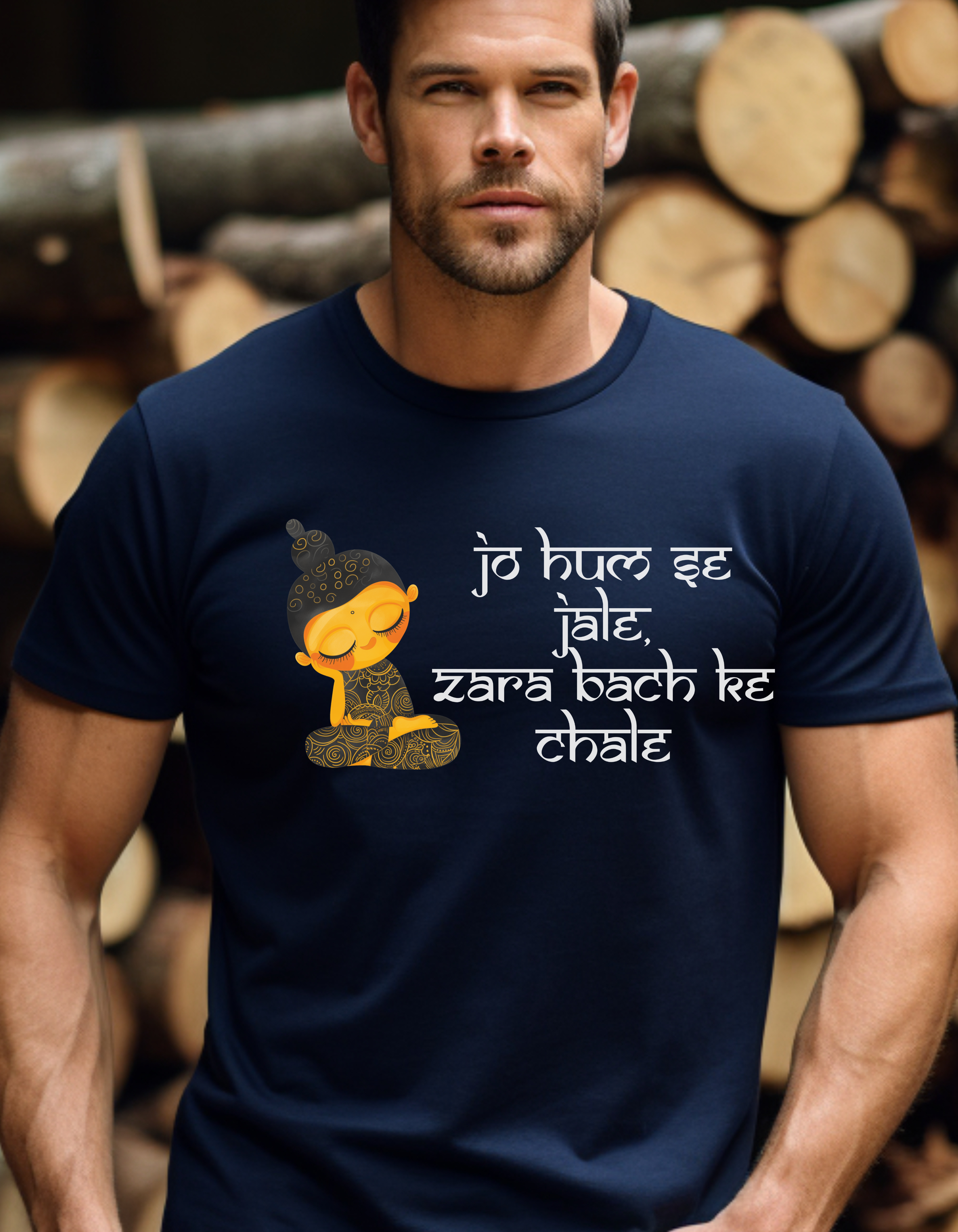 Jo Hum Se Jale Zara Bach Ke Chale T-Shirt Product Photo | Nutty Designs
