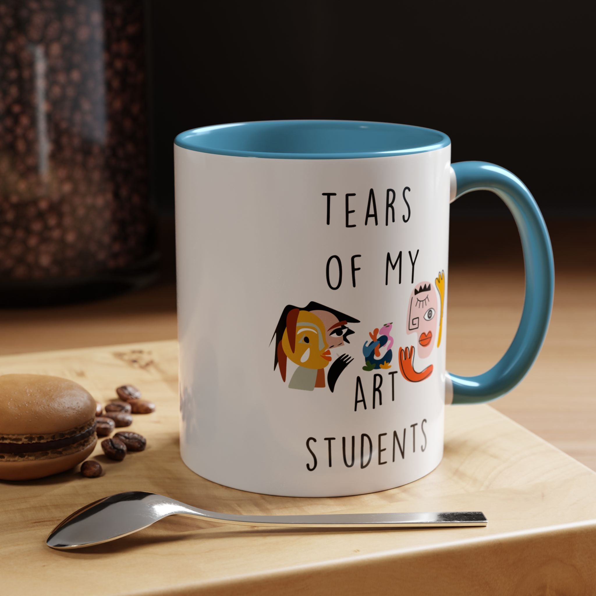 Funny Coffee Mug, Personalized Mug, Tears Of My Arts Students, Accent Cup (11, 15oz), Sarcastic Mug,  Tea Coffee Cup, Gift Under 20