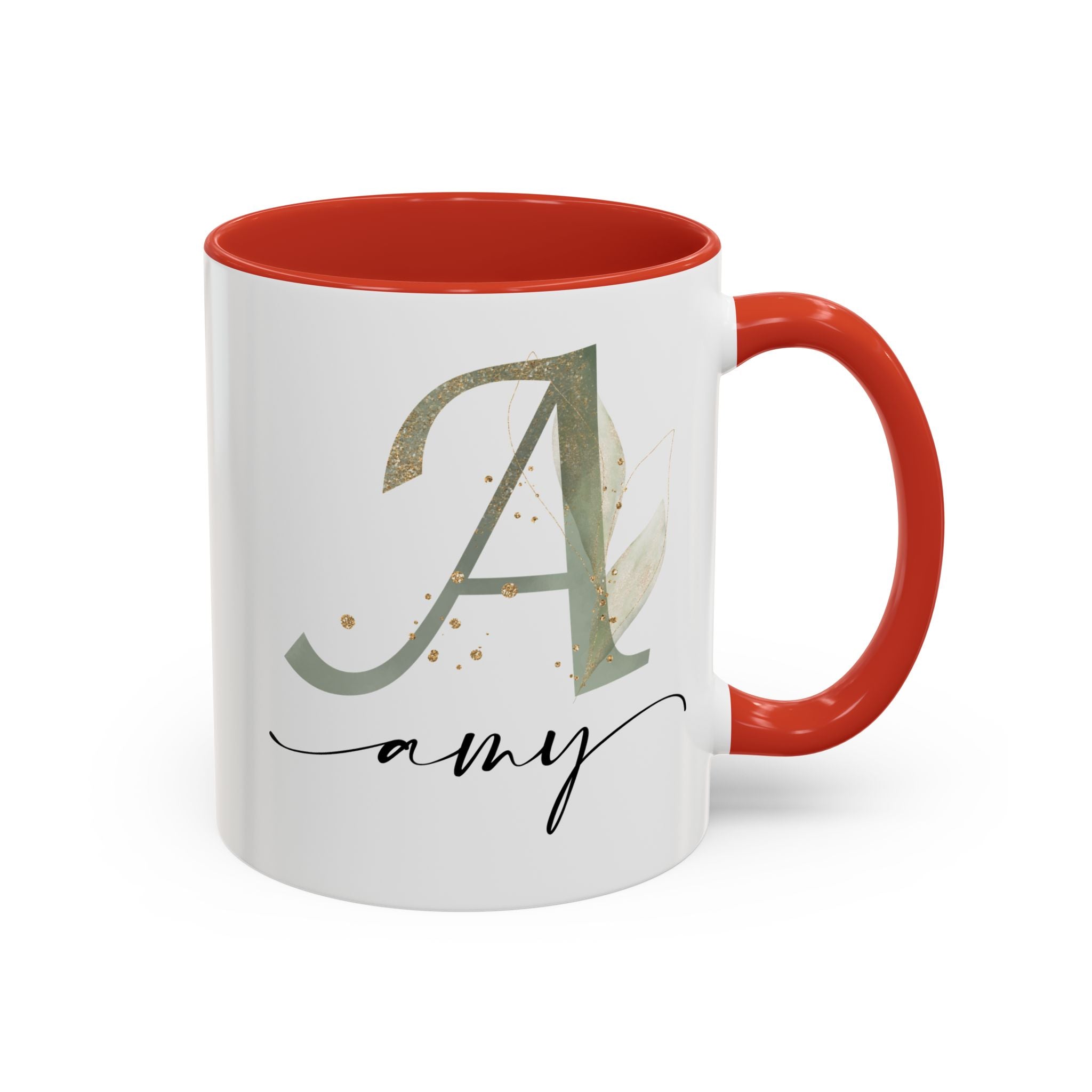 Personalized Floral Initial Coffee Mug for her, Custom Name Mug, Wedding Favor, Unique Home Décor Coffee Cup, Girlfriend Gift, Monogram Mug