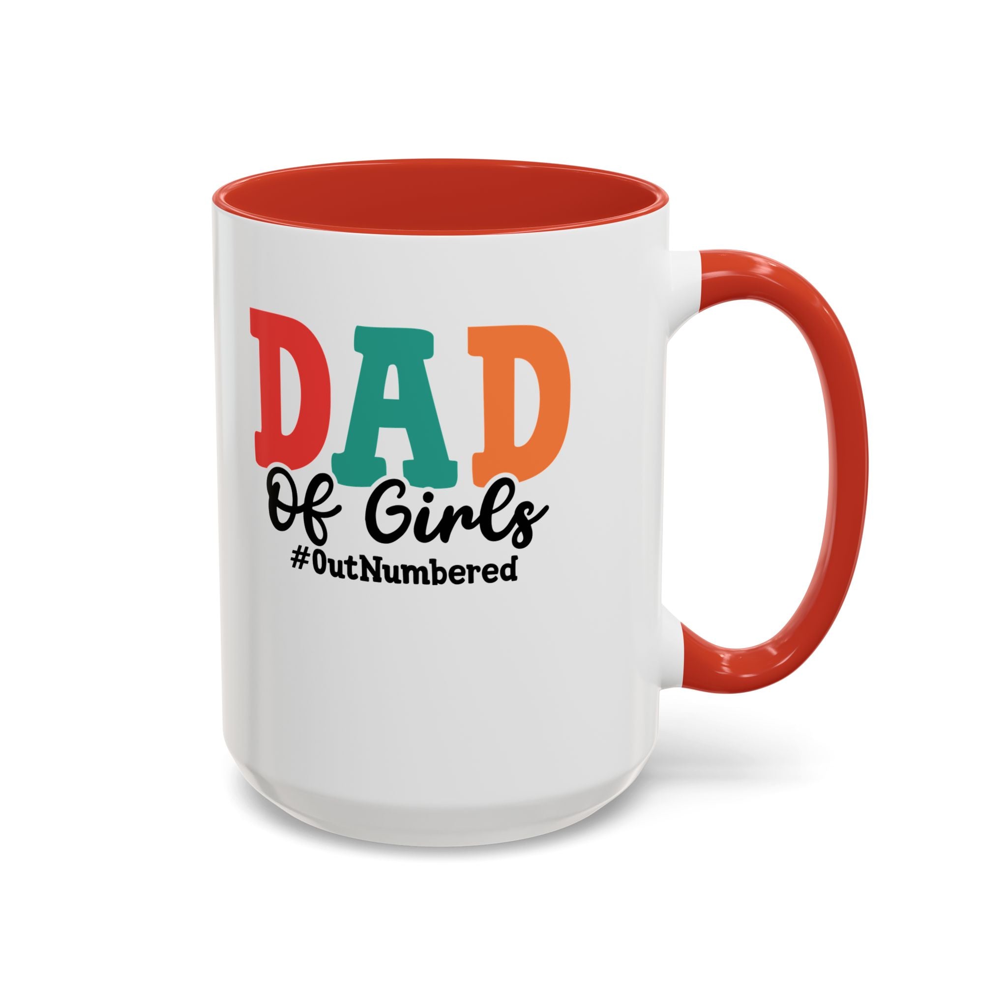 Dad of girls #outnumbered Mug - Funny Dad Gift