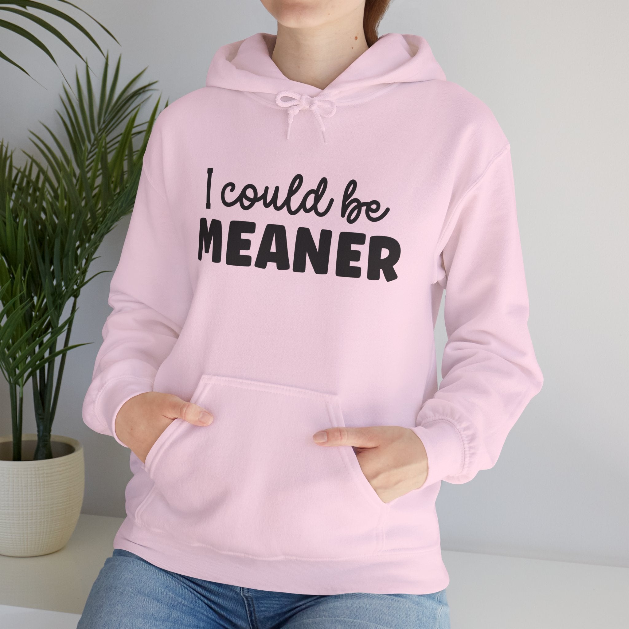 I Could Be Meaner Hoodie – Funny Sarcastic Graphic Pullover