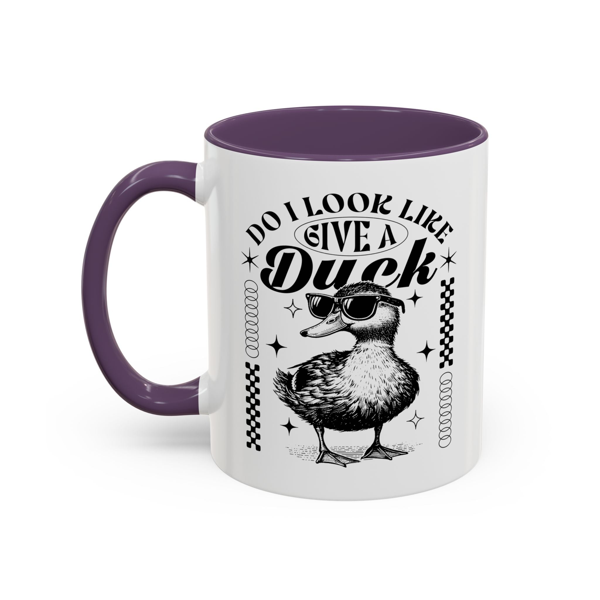 Funny Coffee Mug, Personalized Mug, Cute Do I Look Like I Give A Duck, Accent Cup (11, 15oz), Gift Under 20, White Elephant Animal Lover Cup