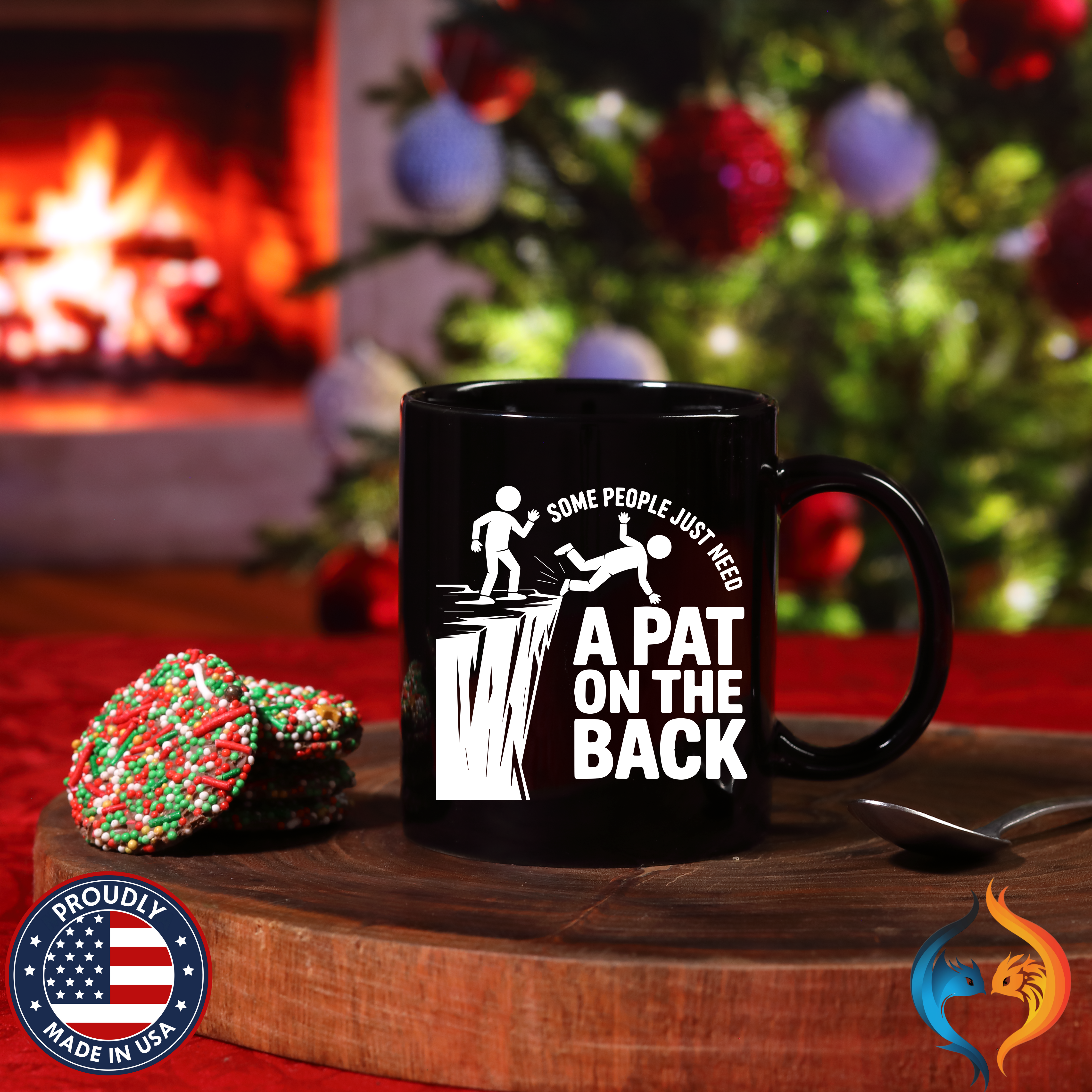 Some People Need a Pat On The Back Mug Product Photo | Nutty Designs