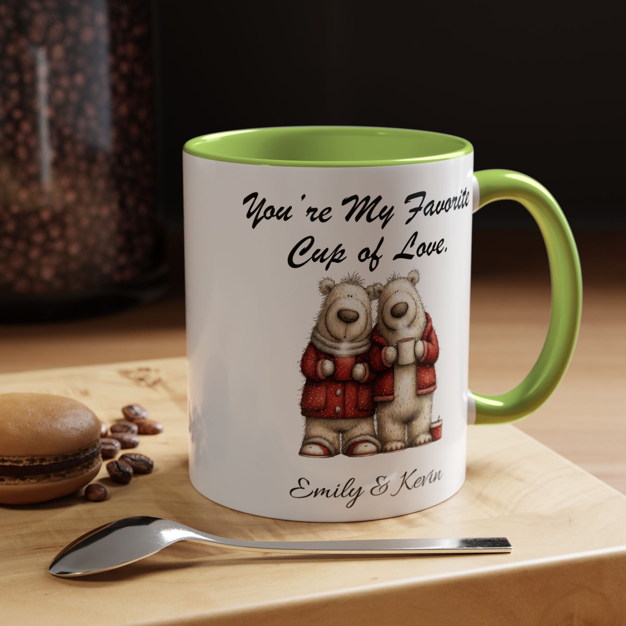 You Are My Favorite Cup of Love Bear Couple Valentine Mug Lifestyle Mockup | Nutty Designs