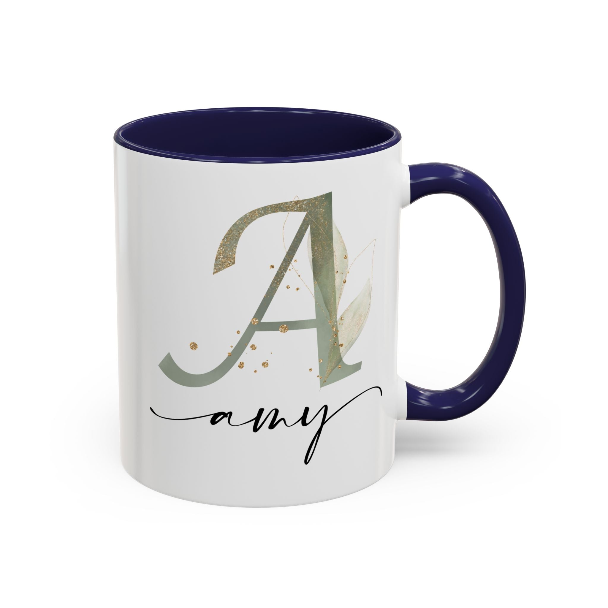Personalized Floral Initial Coffee Mug for her, Custom Name Mug, Wedding Favor, Unique Home Décor Coffee Cup, Girlfriend Gift, Monogram Mug