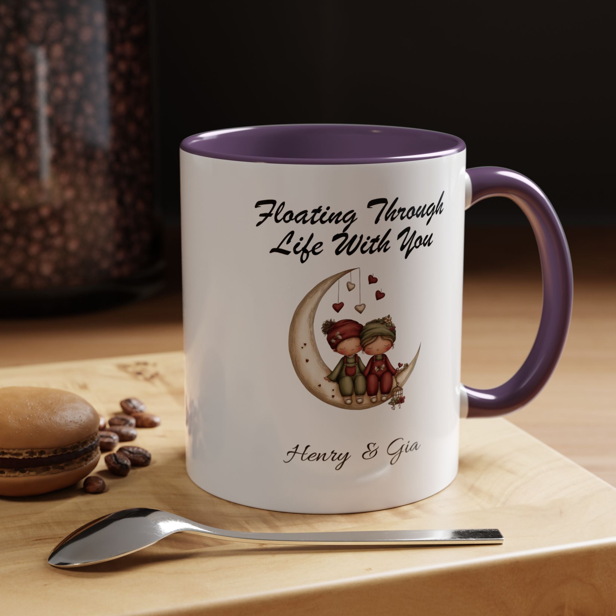 Floating Through Life With You Mug Lifestyle Mockup | Nutty Designs