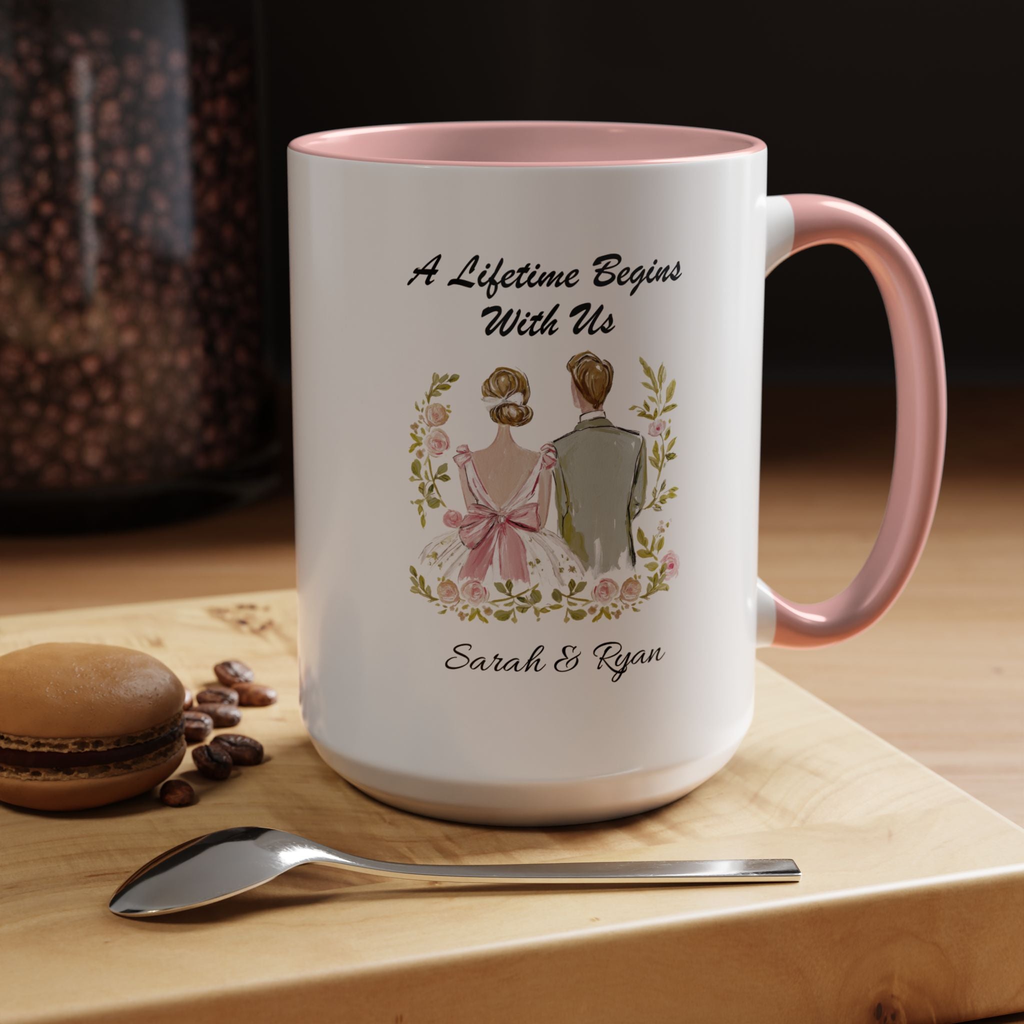 Personalized Indian Couple Mug - A Lifetime Begins With Us