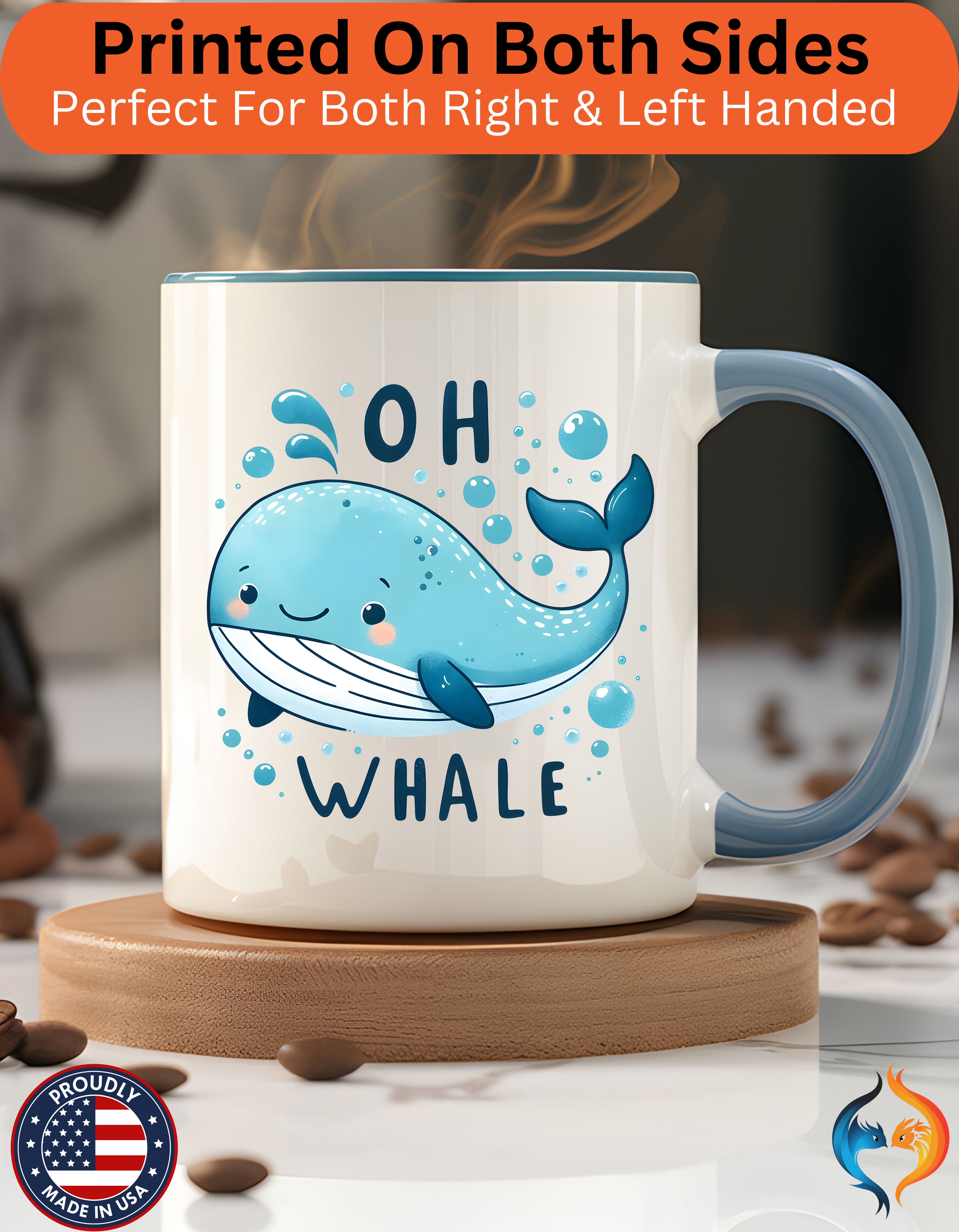 Whale Mug Lifestyle Mockup | Nutty Designs