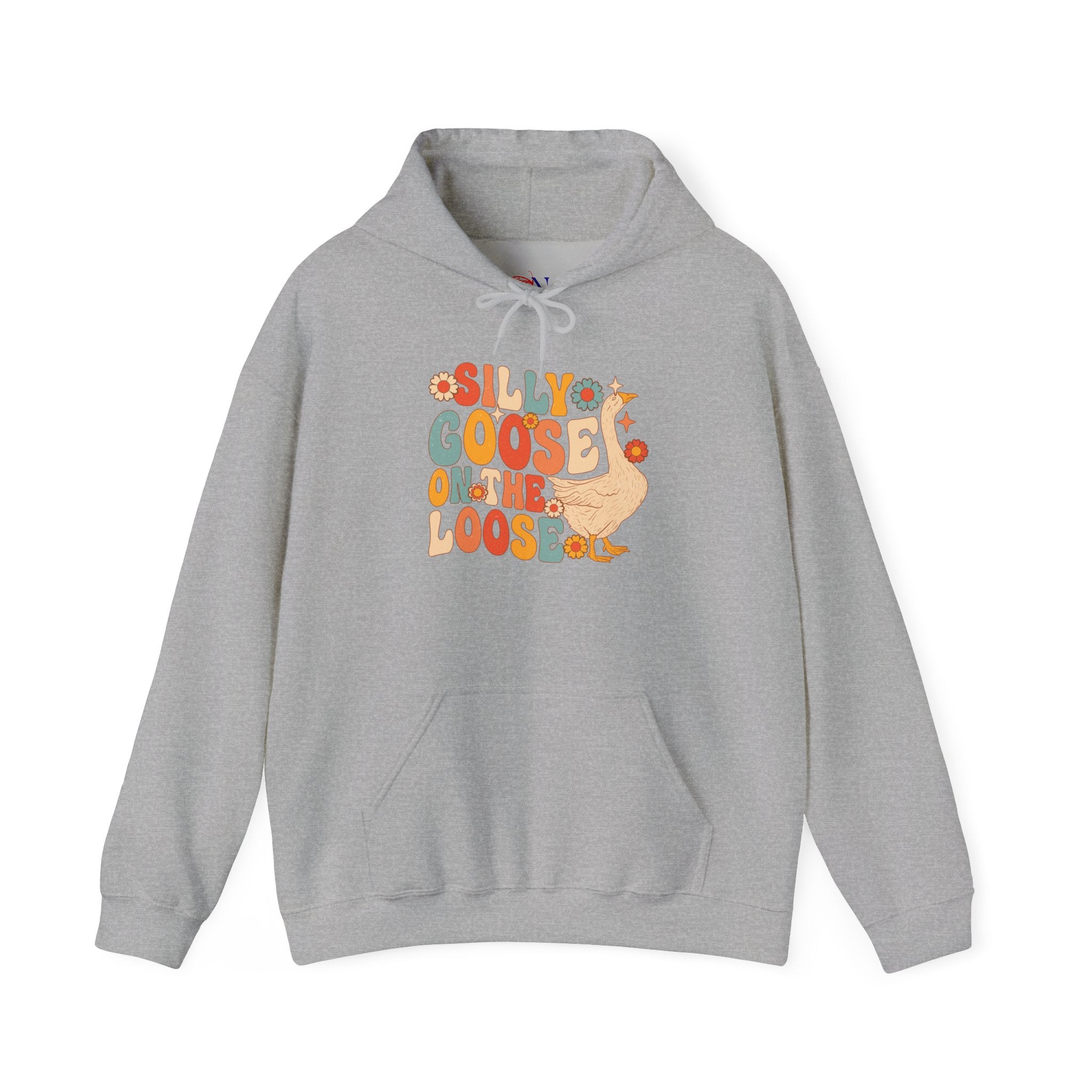 Goose Hoodie — "Silly Goos On The Loose" Retro Cute Graphic Hoodie