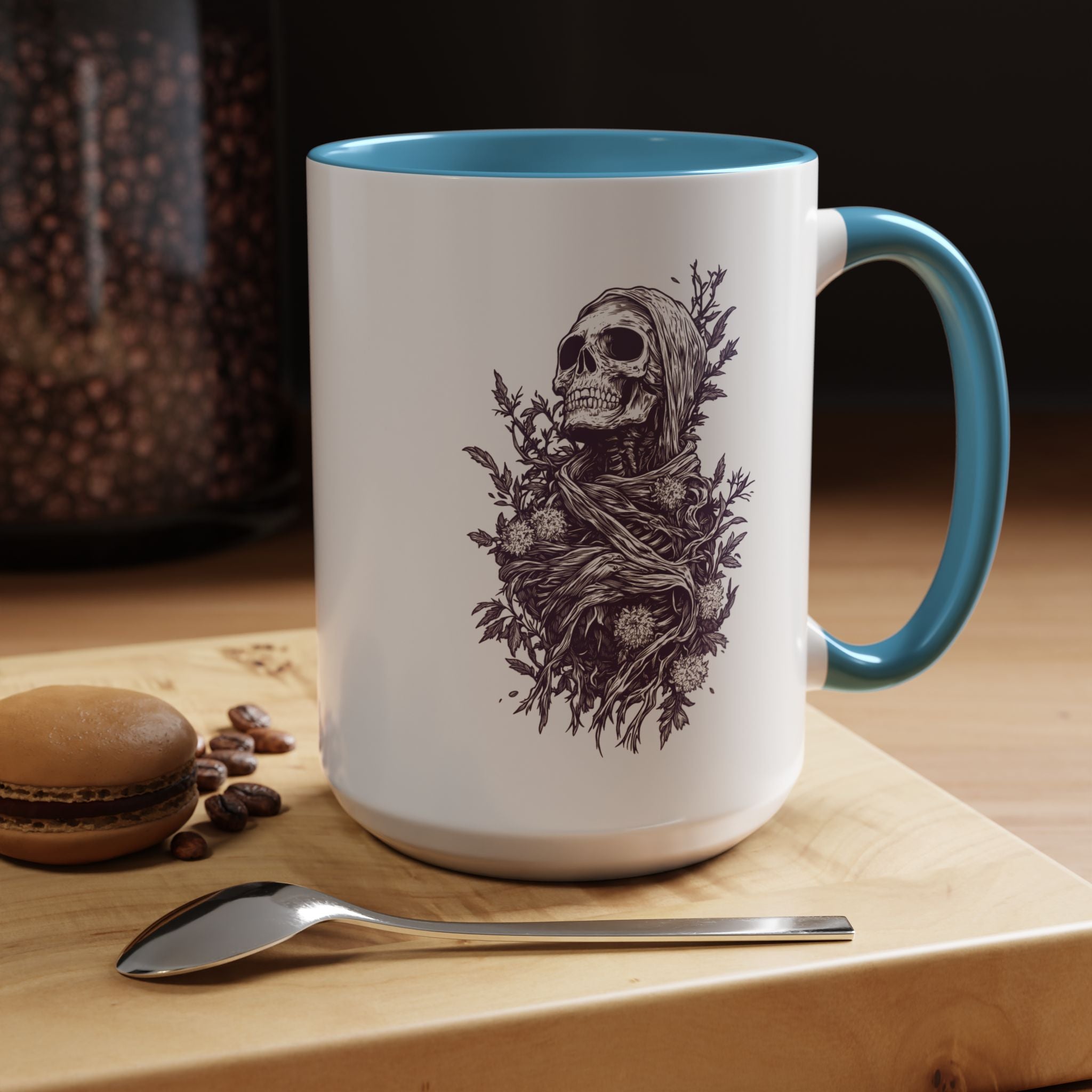 Funny Coffee Mug, Personalized Mug, Grow Where You Are, Skeleton Accent Coffee Cup (11, 15oz), Gift Under 20, White Elephant