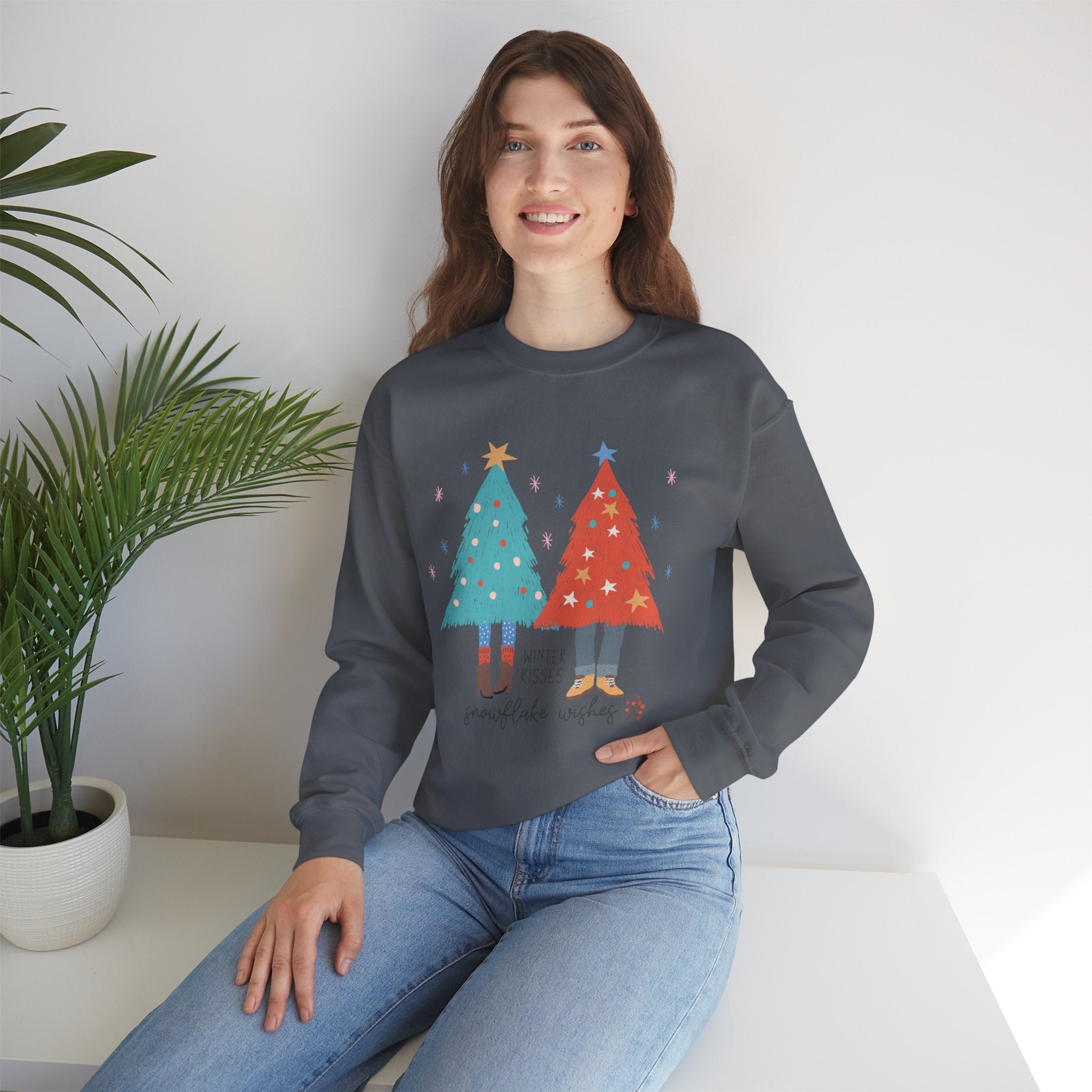 Winter Kisses Snowflake Wishes sweatshirt