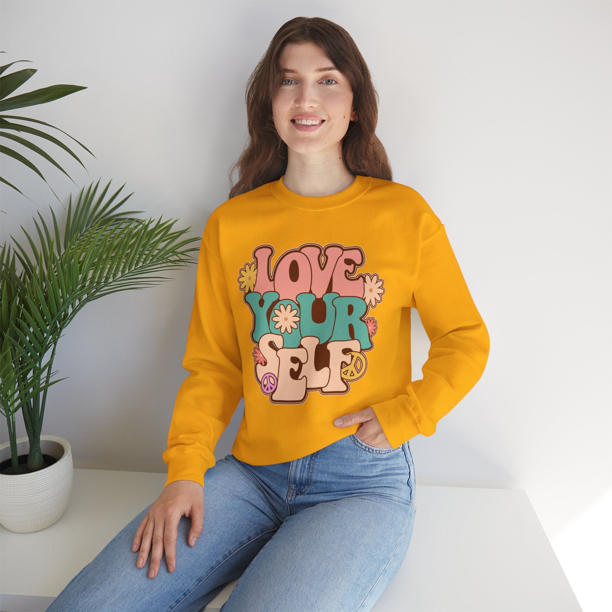 Retro Love Yourself sweatshirt