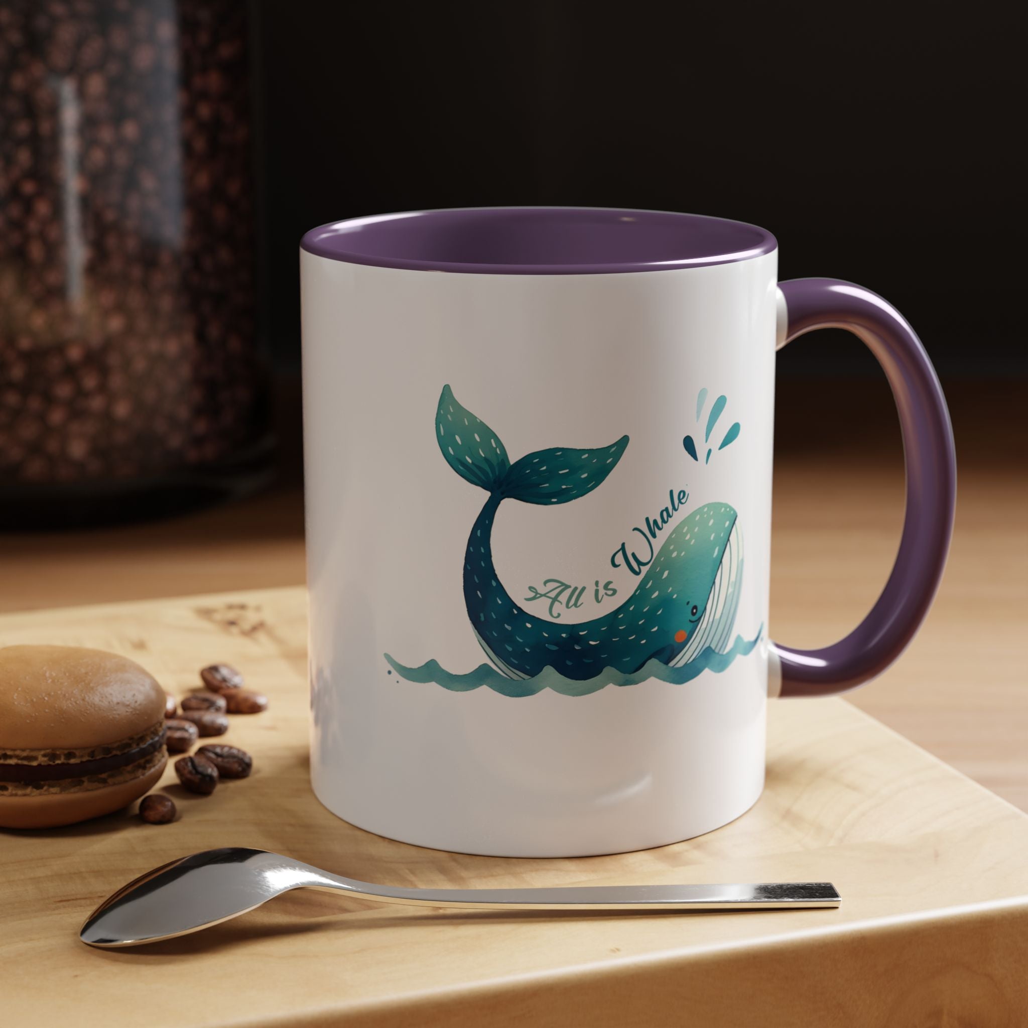 Funny Whale Accent Mug