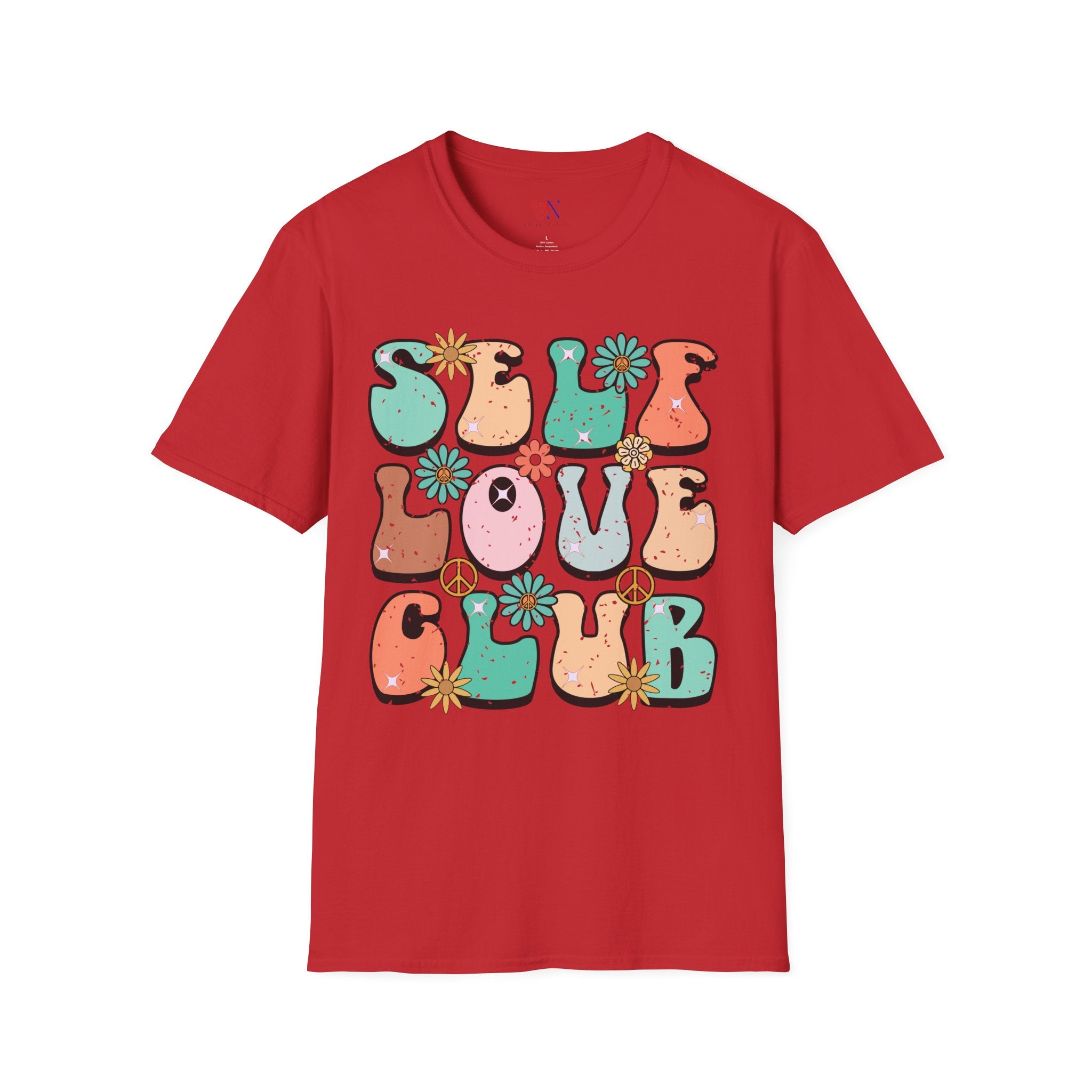 Self Love Club, Encouraging T-Shirt, Happy T-Shirt, Positive Sayings Tshirt, Good Vibes Only, Positivity Quotes unisex Shirt