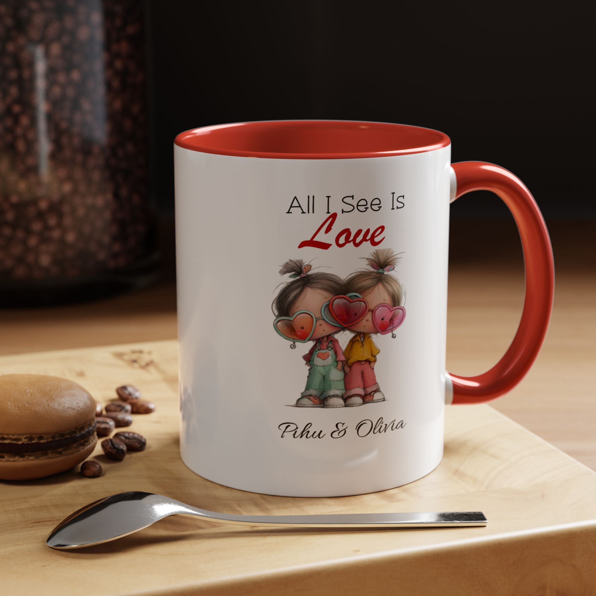 Personalized Couple Mug - All I See Is Love