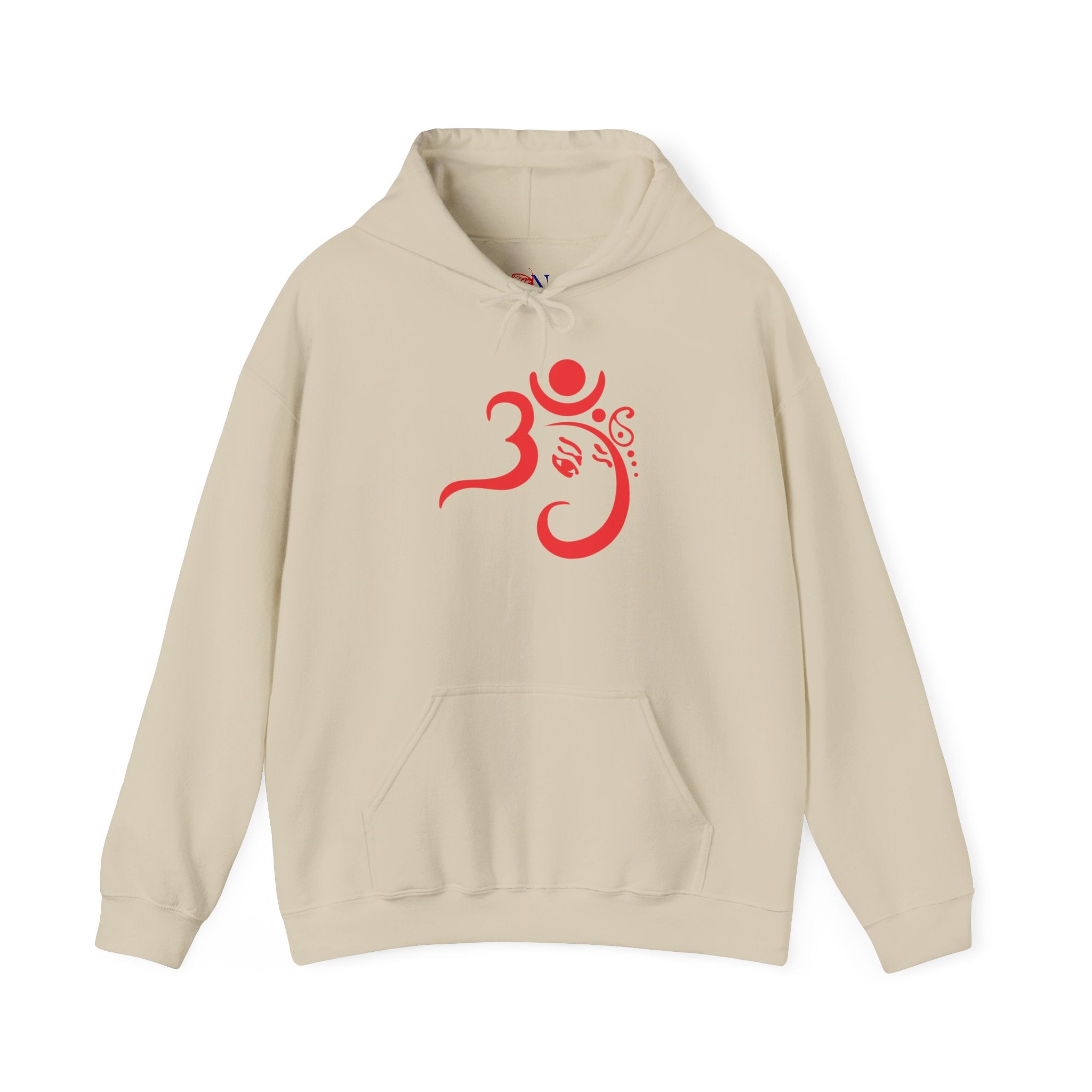 OM Symbol Hoodie – Red Om Yoga Spiritual Sweatshirt