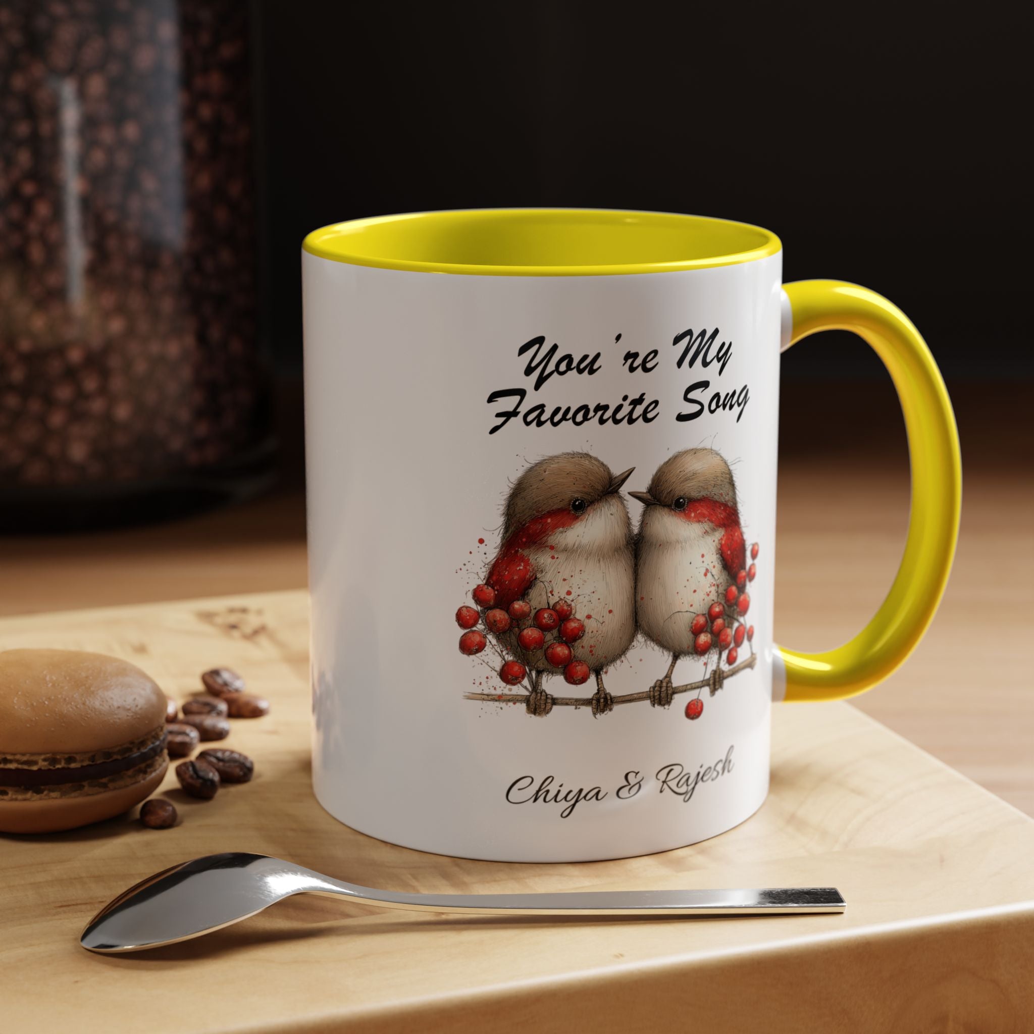 You Are My Favorite Song Robin Couple , Valentine's Day Love Mug Lifestyle Mockup | Nutty Designs
