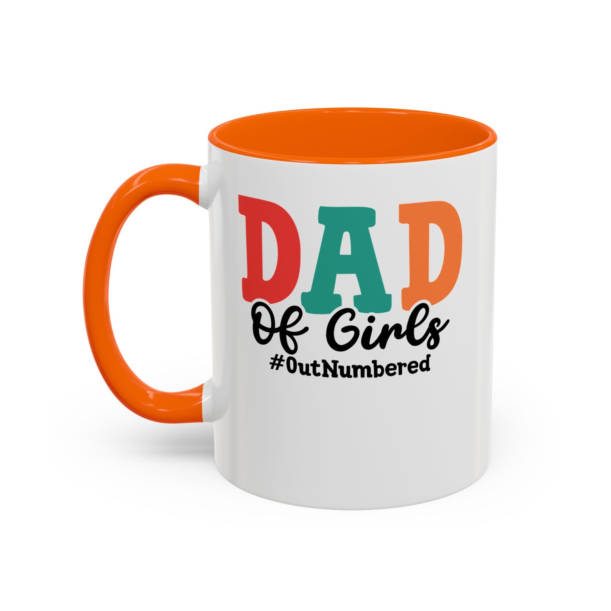 Dad of girls #outnumbered Mug - Funny Dad Gift