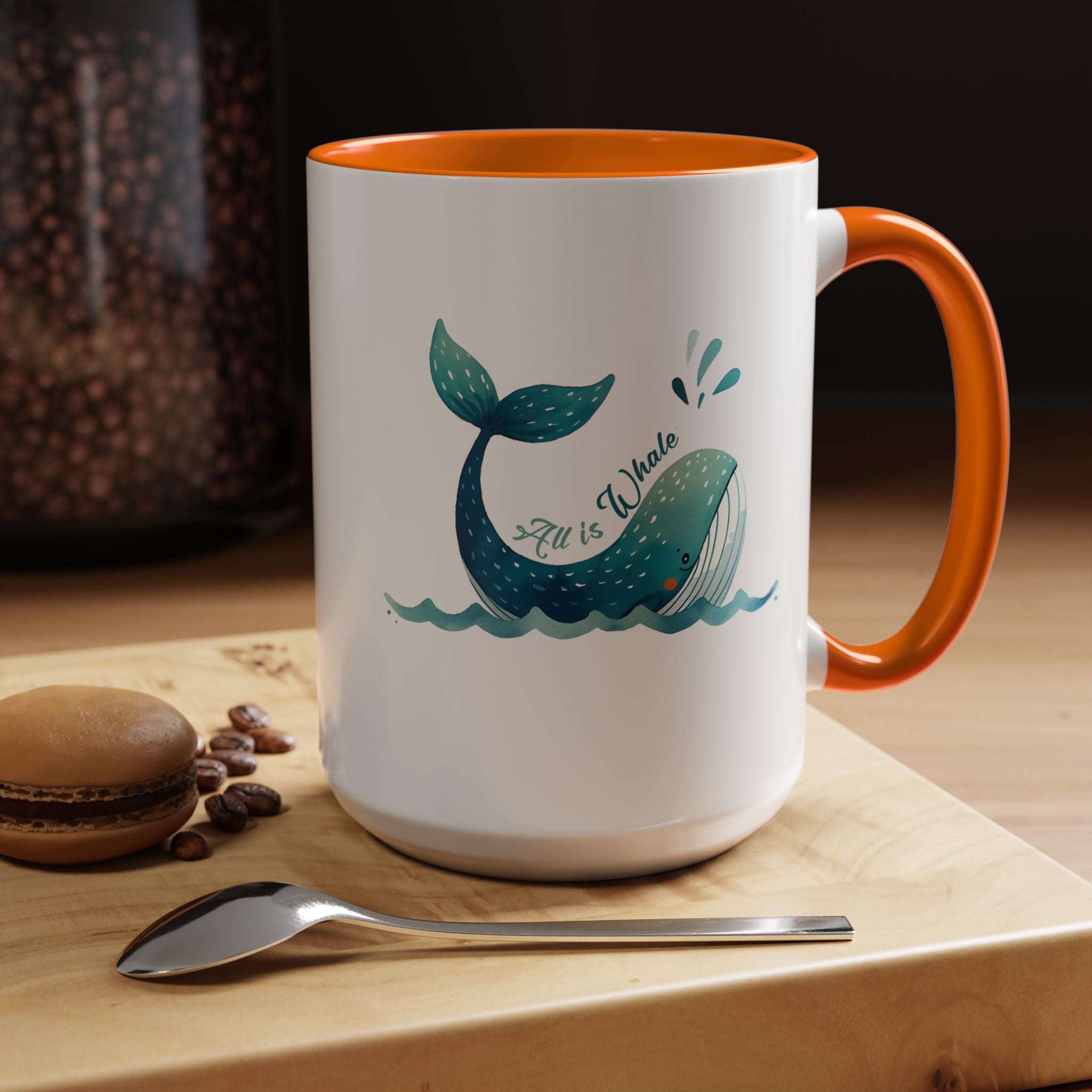 Funny Whale Accent Mug