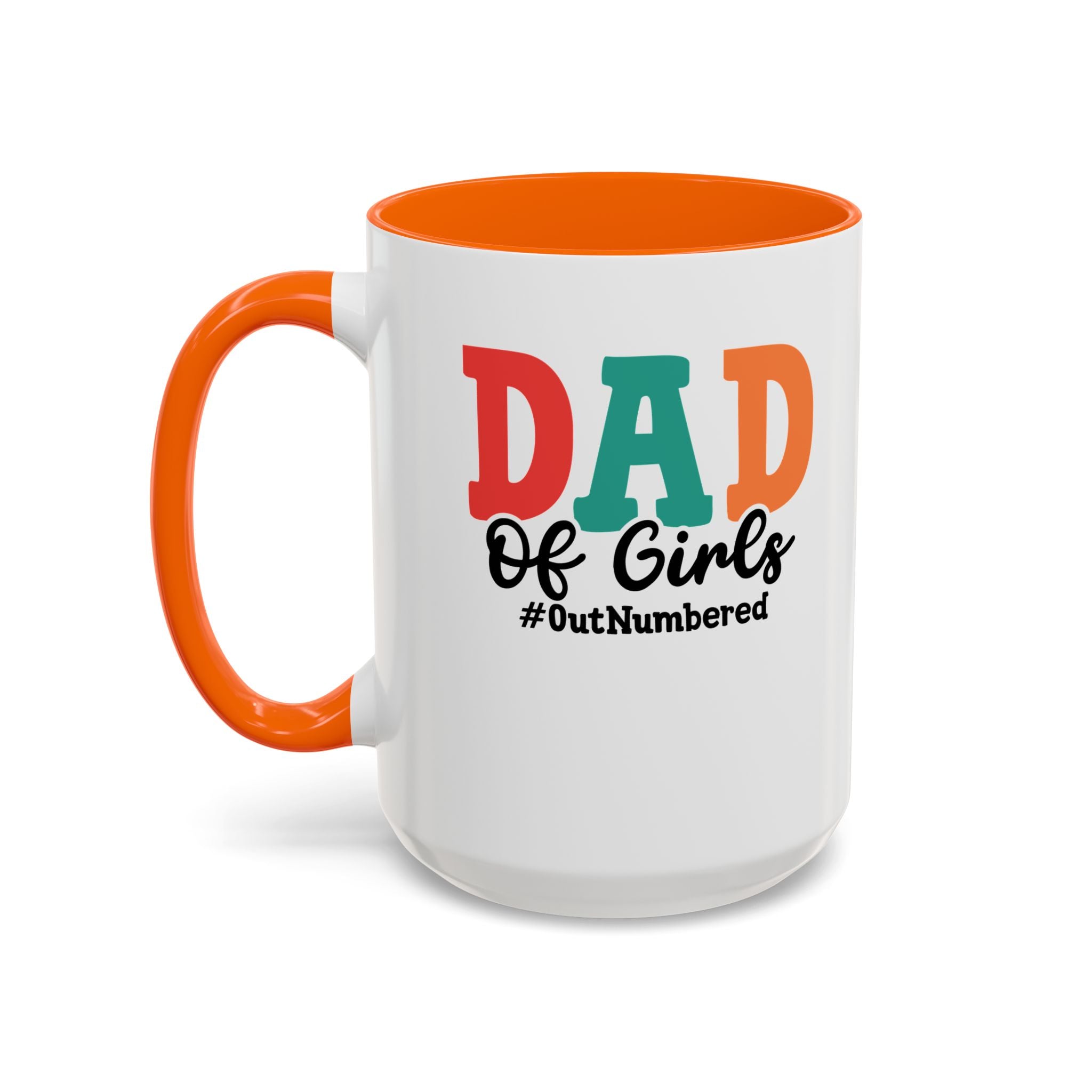 Dad of girls #outnumbered Mug - Funny Dad Gift
