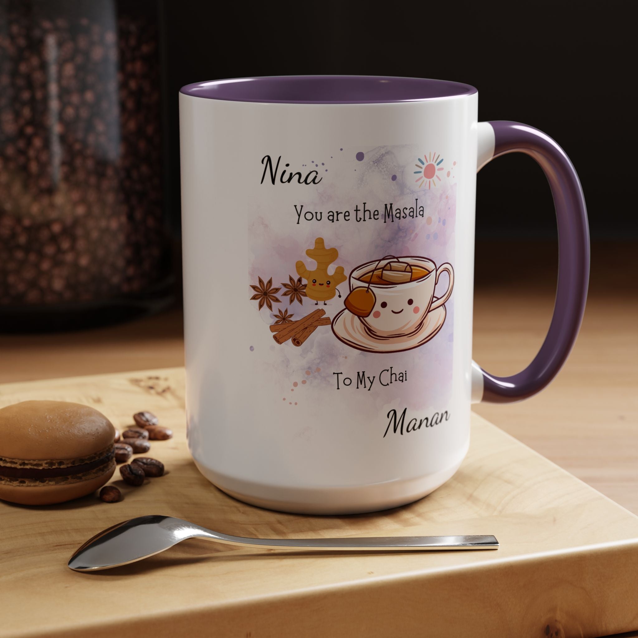 Funny Coffee Mug, Personalized Mug, You Are The Masala To My Chai Accent Cup 11/15oz, Anniversary Wedding, Valentines, Romantic Gift Him her