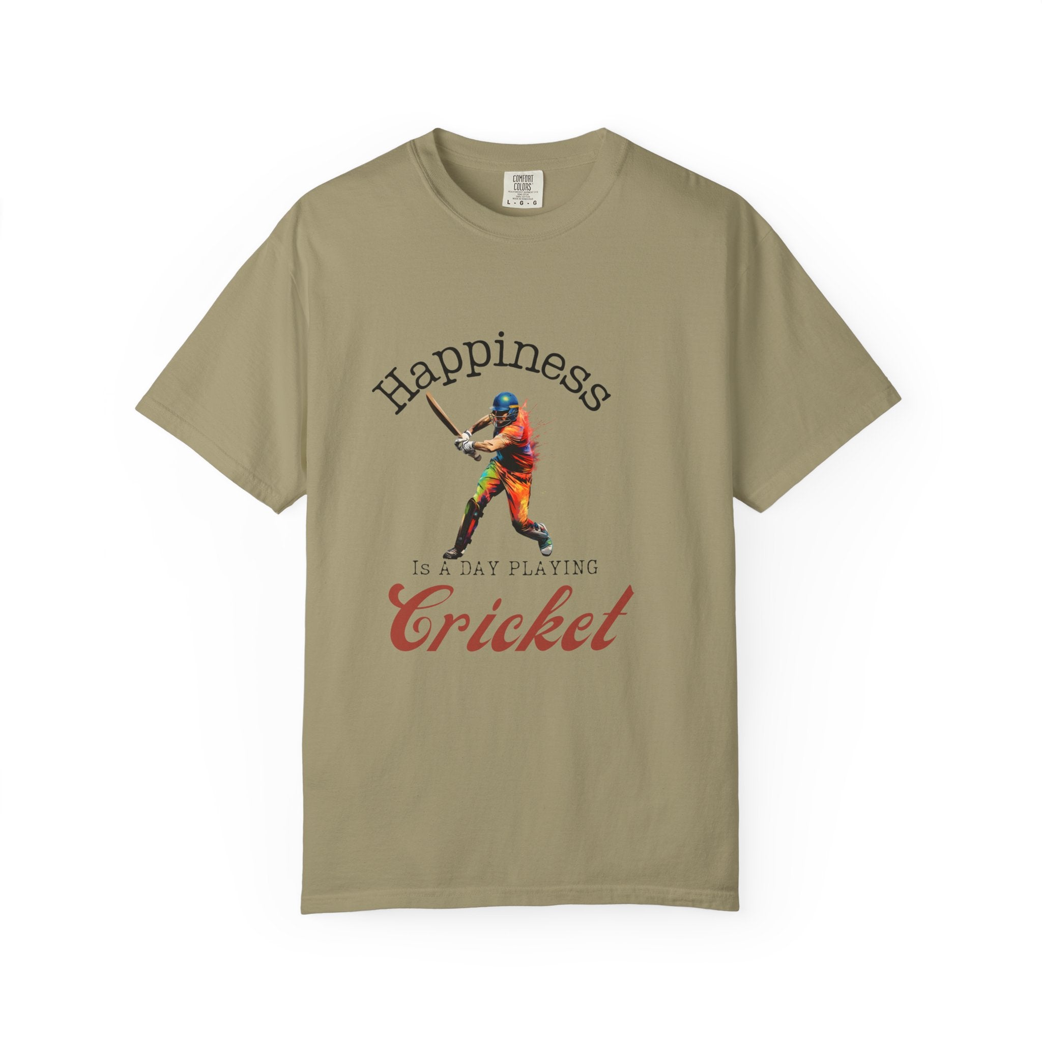 Happiness Is A Day Playing Cricket, unique desi style cricket lover gift tshirt, IPL/T20 world cup tees Unisex T-shirt