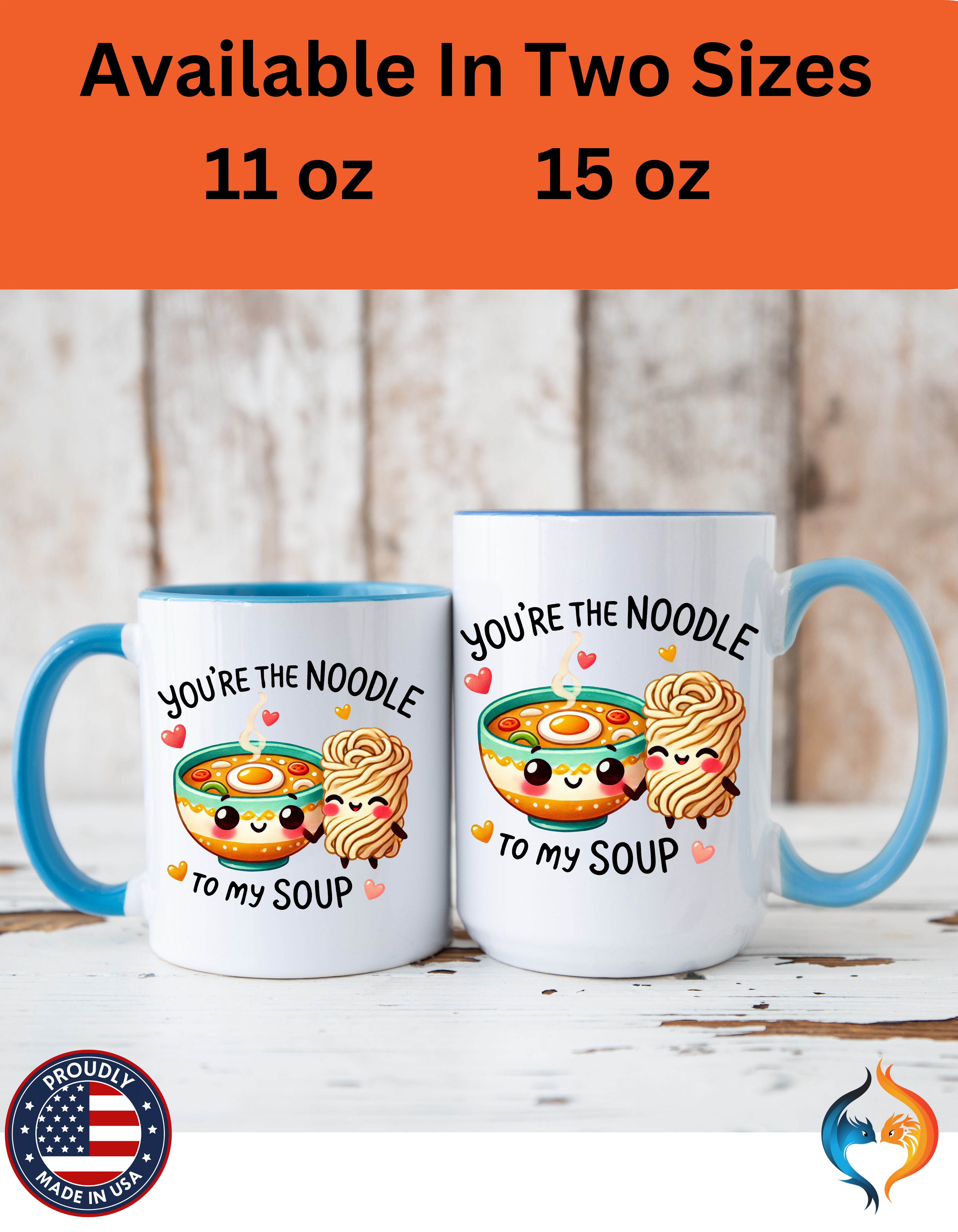 You Are The Noodle To My Soup Romantic Mug Product Photo | Nutty Designs