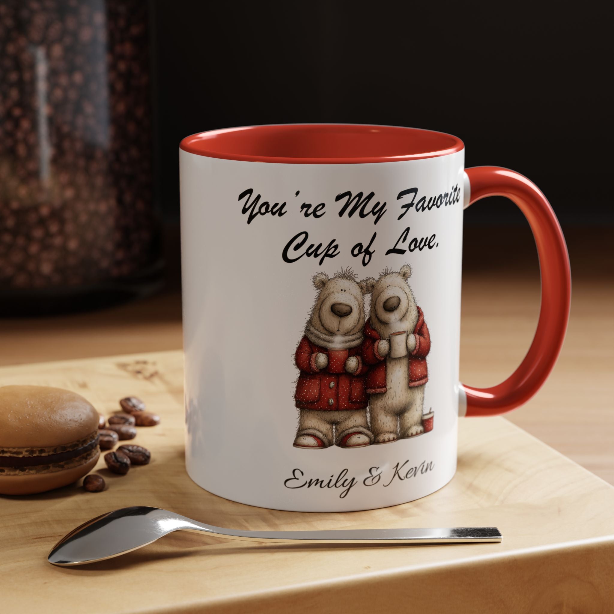You Are My Favorite Cup of Love Bear Couple Valentine Mug Lifestyle Mockup | Nutty Designs