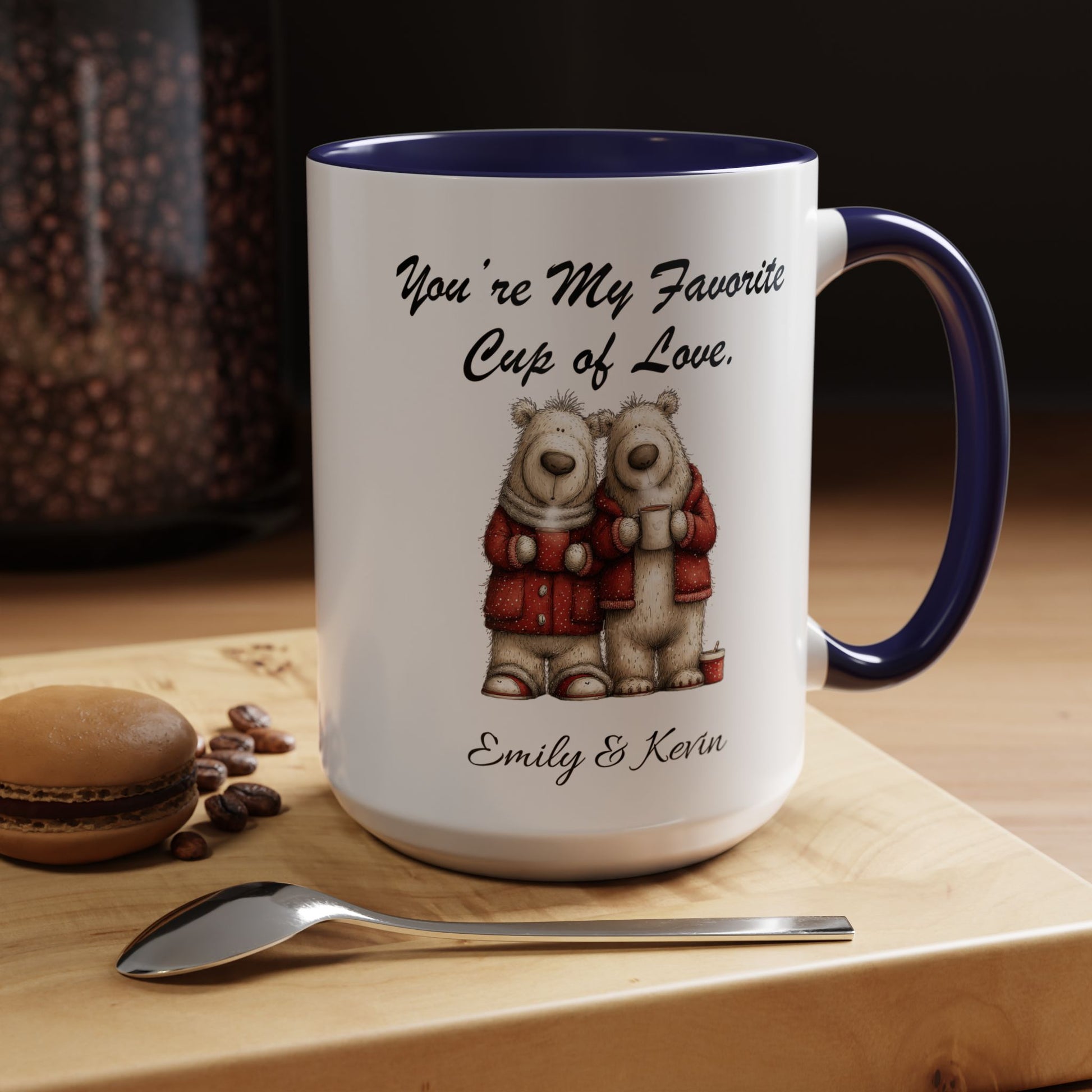 You Are My Favorite Cup of Love Bear Couple Valentine Mug Lifestyle Mockup | Nutty Designs
