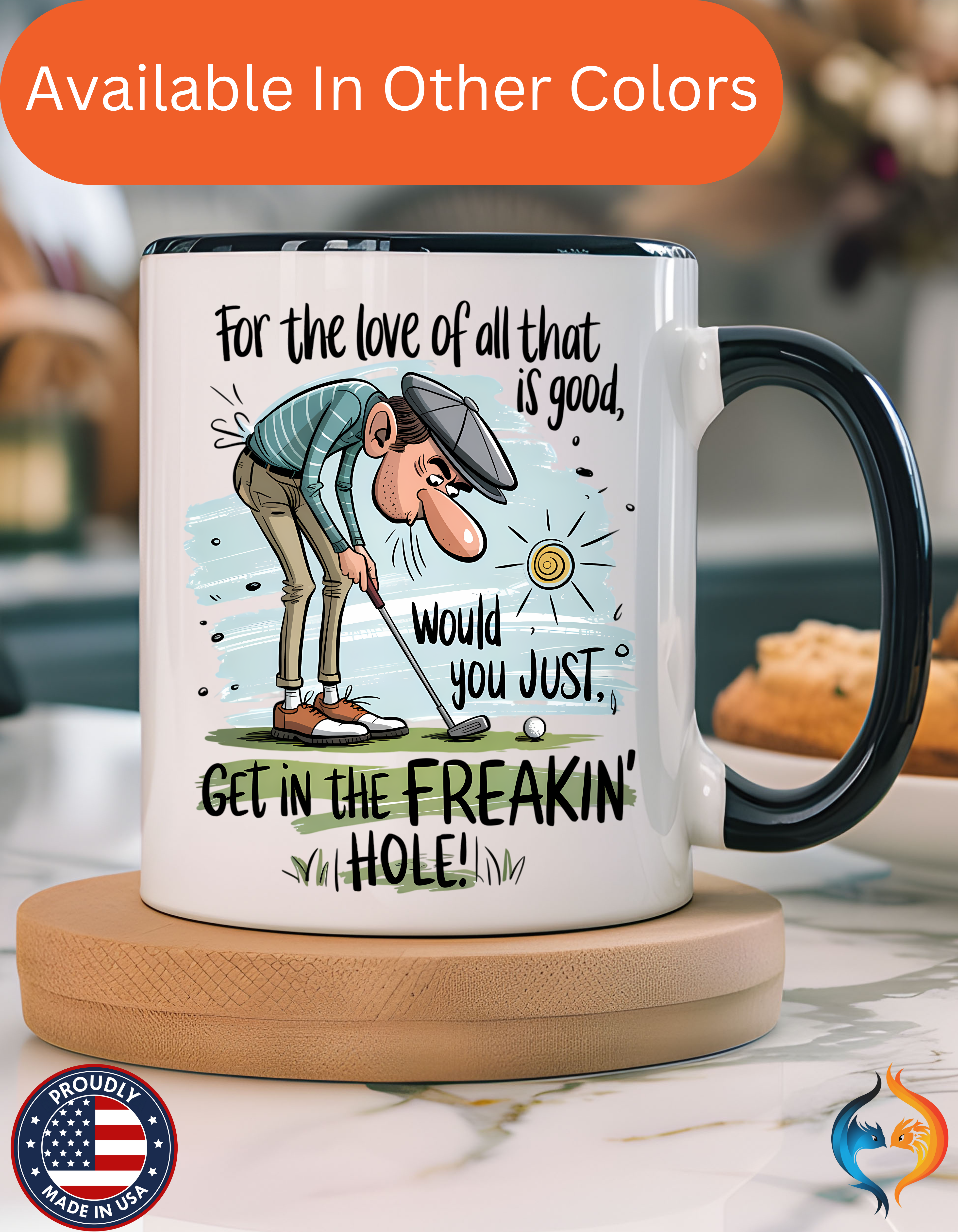 Get in the Freaking Hole Mug Lifestyle Mockup | Nutty Designs