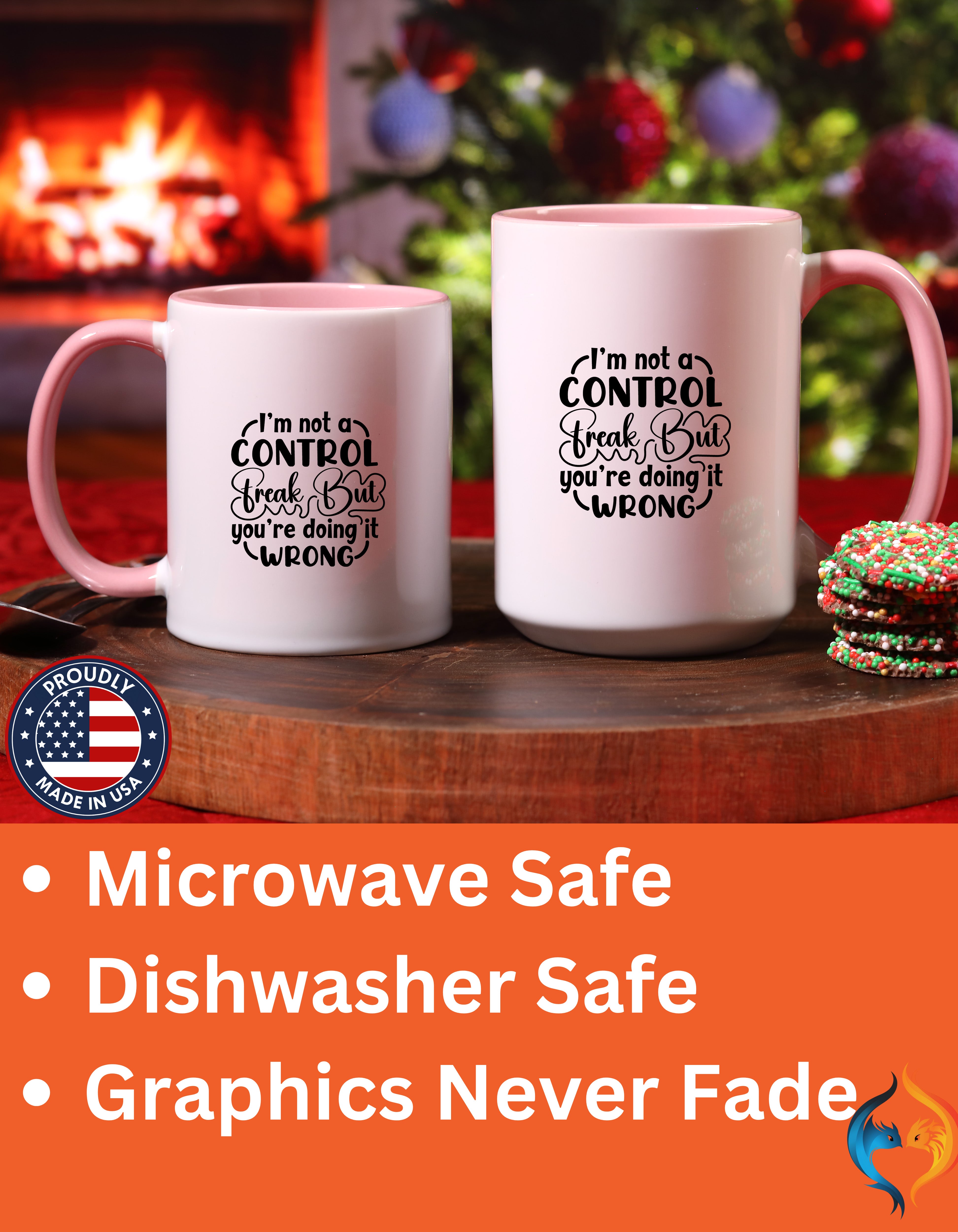 Not a Control Freak Mug - Funny Sarcastic Gift - accent mug product image