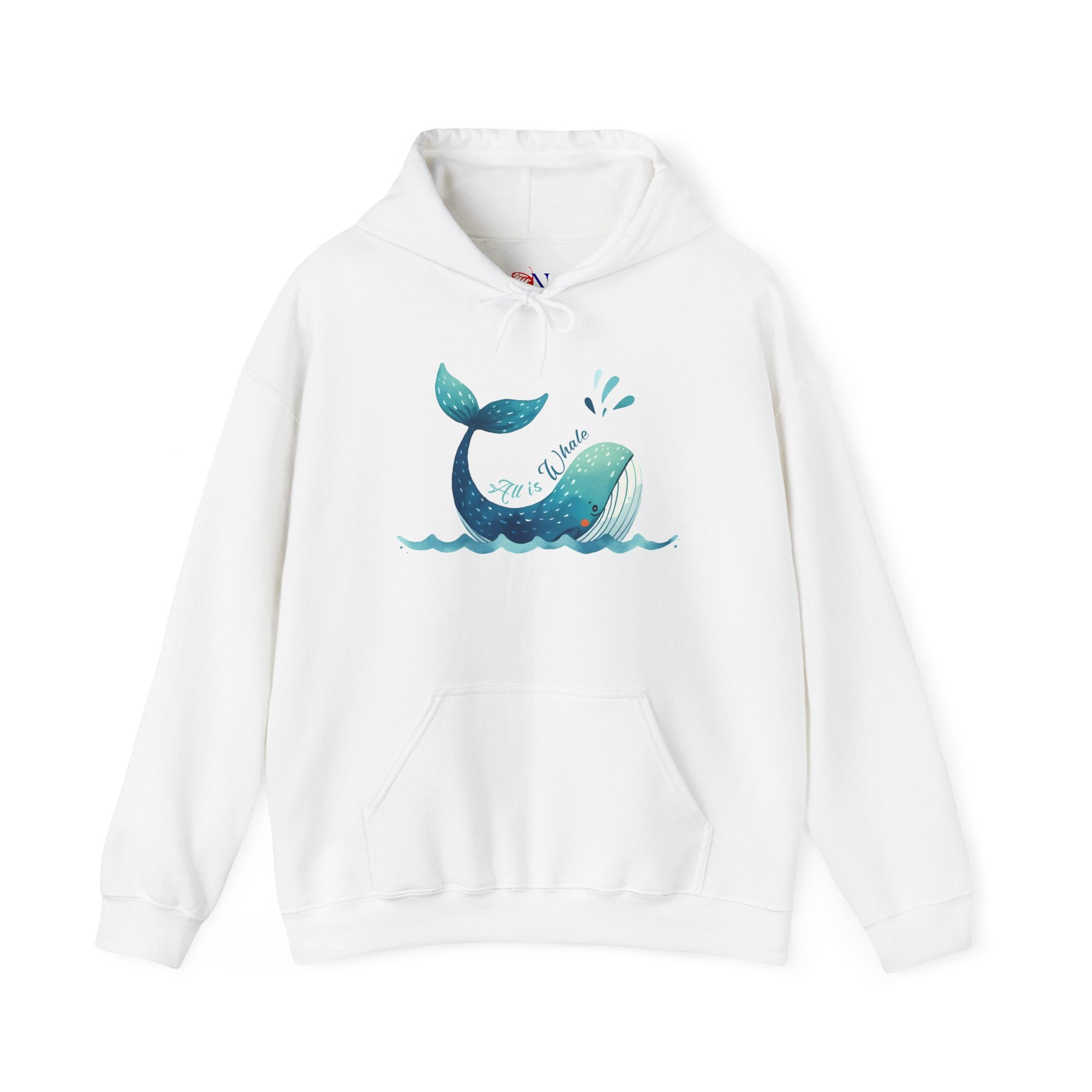 Whale Tail Hoodie – Cute Watercolor Whale Graphic Pullover