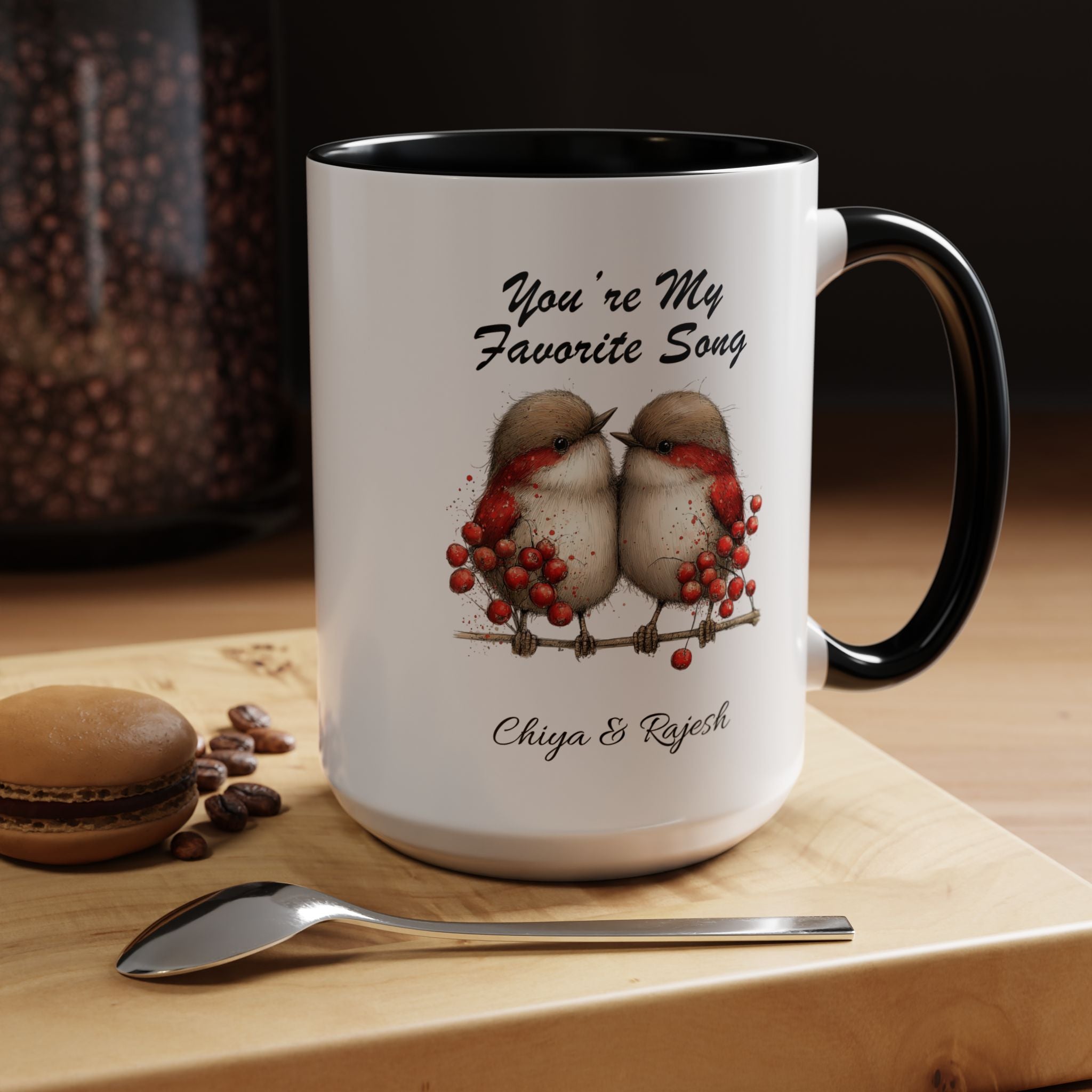 You Are My Favorite Song Robin Couple , Valentine's Day Love Mug Lifestyle Mockup | Nutty Designs