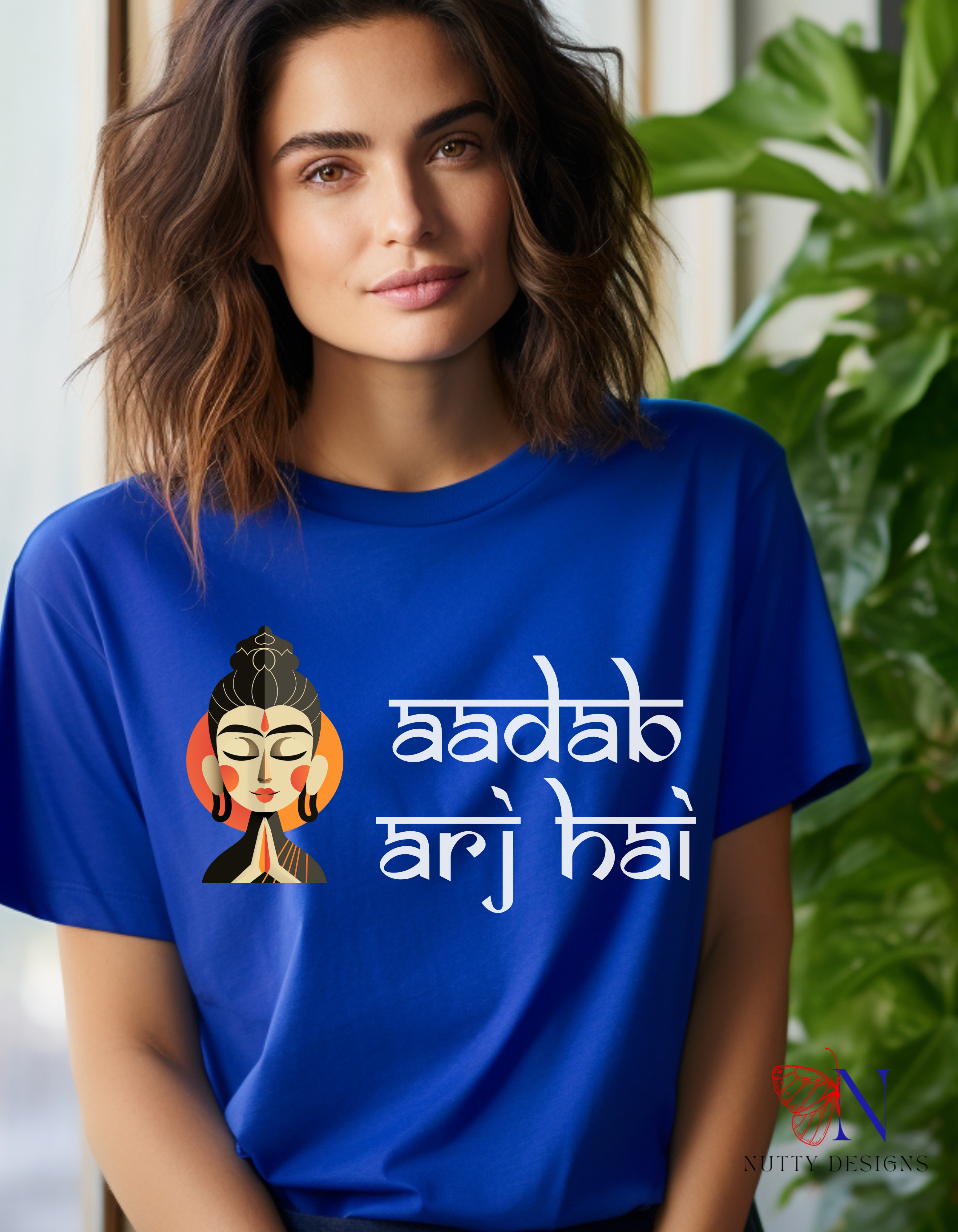 Aadab Arj Hai T-Shirt Lifestyle Mockup | Nutty Designs