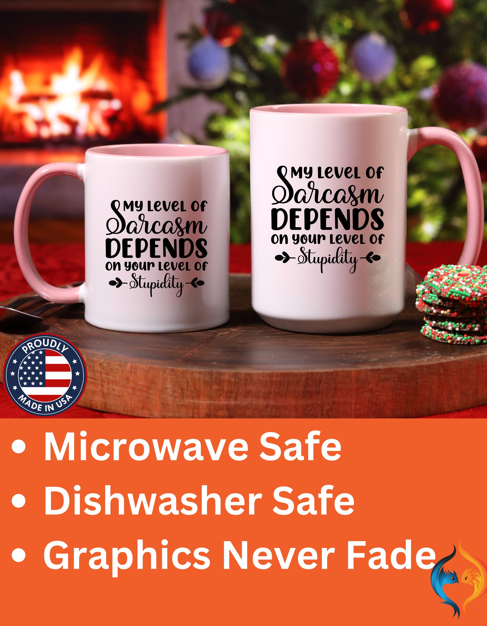 Sarcasm Level Mug - Funny Personalized Gift - accent mug product image
