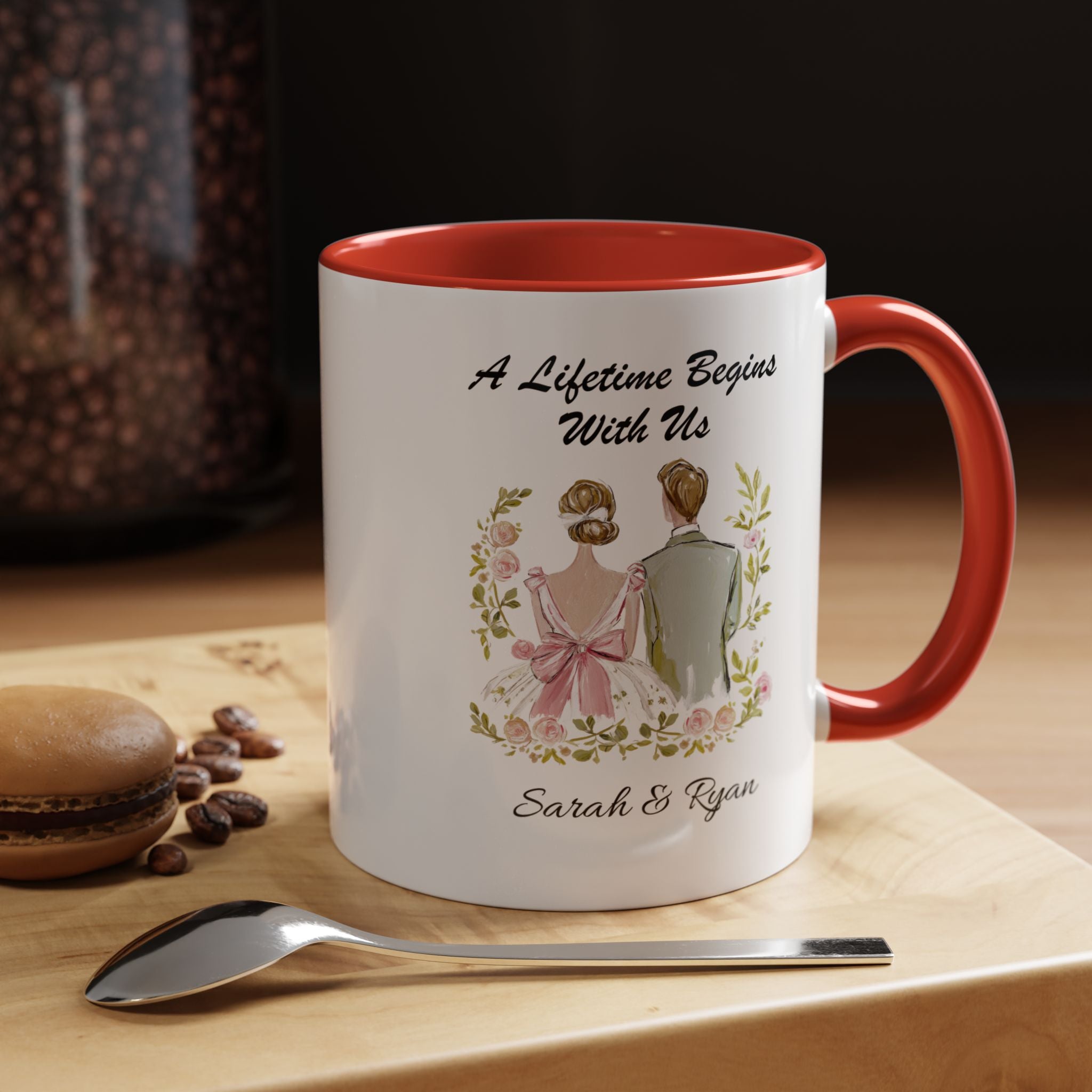 Personalized Indian Couple Mug - A Lifetime Begins With Us
