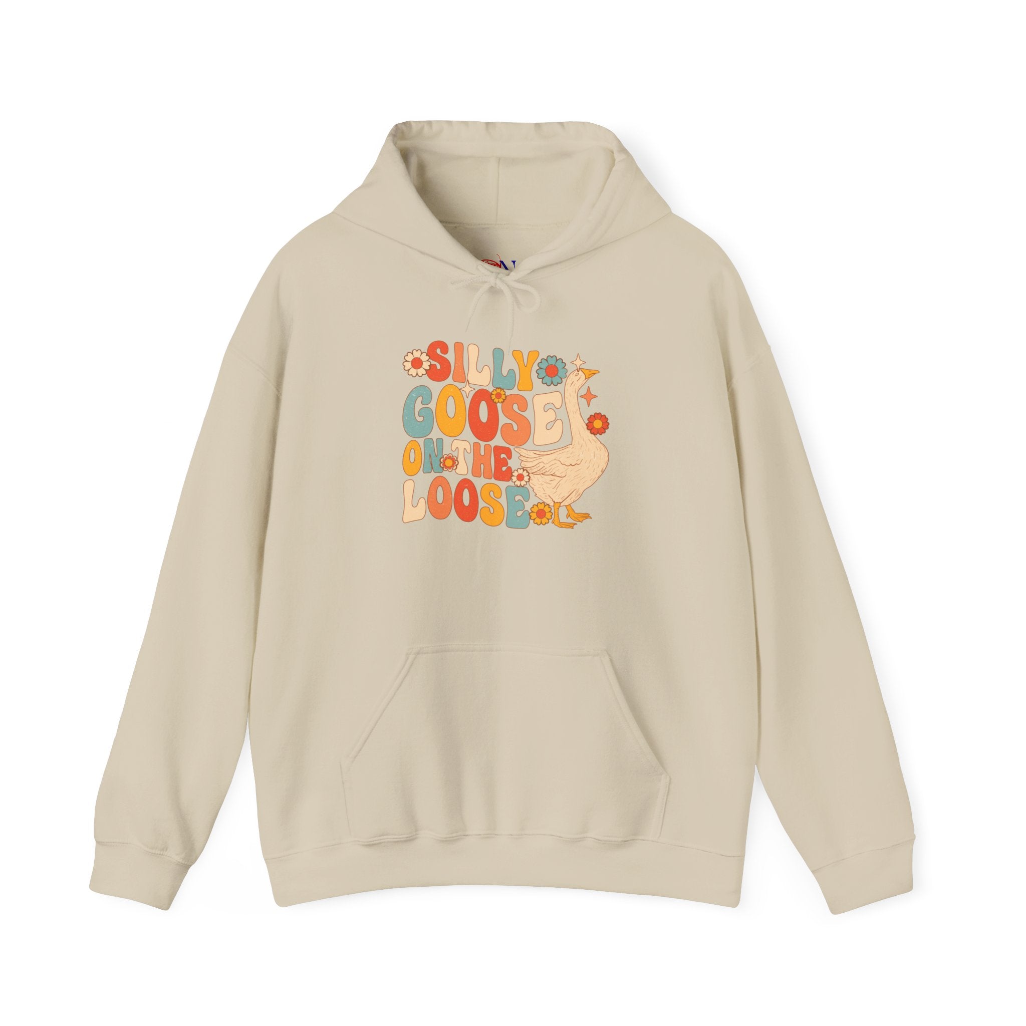 Goose Hoodie — "Silly Goos On The Loose" Retro Cute Graphic Hoodie