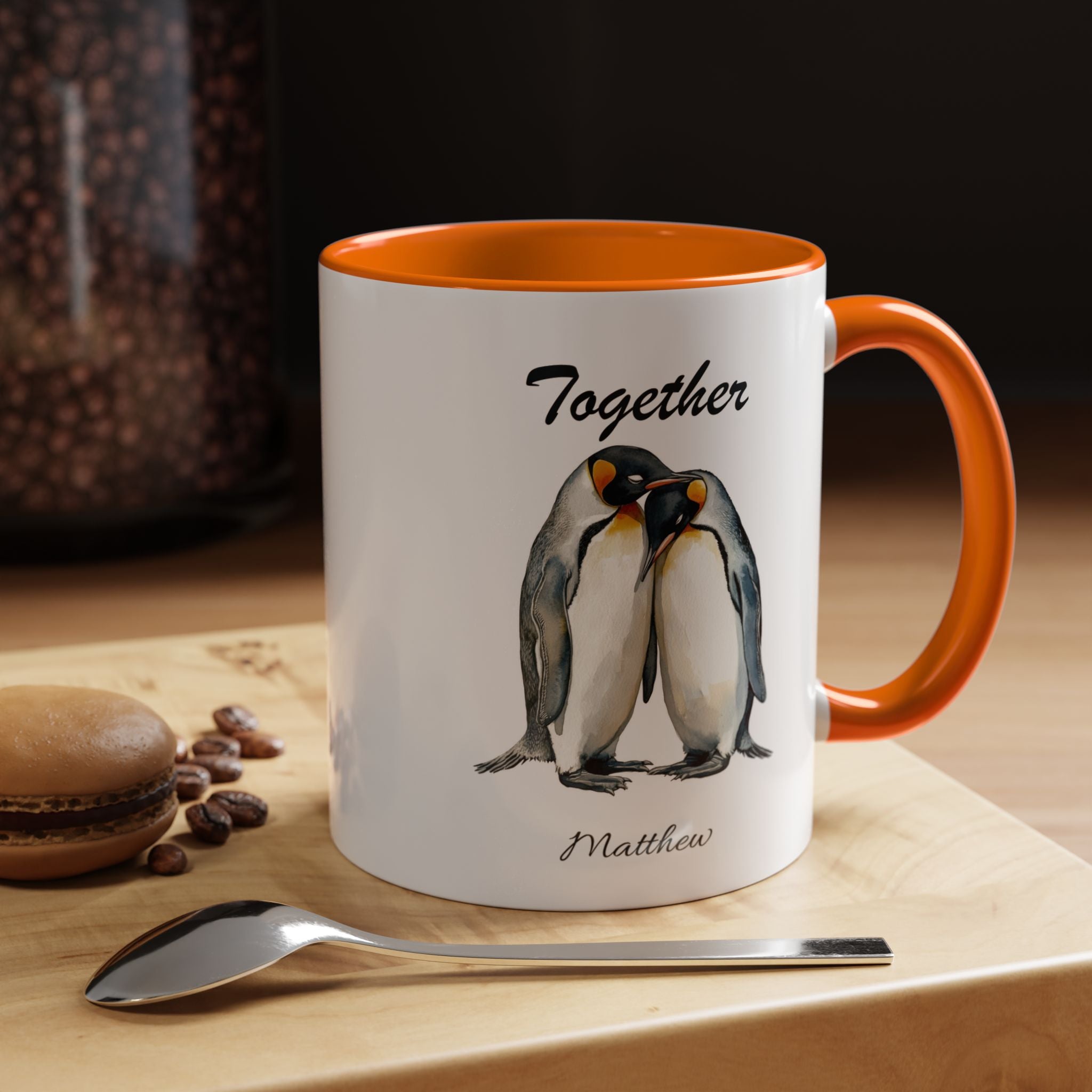 Always Together Penguins Mug | , Personalized Name Option