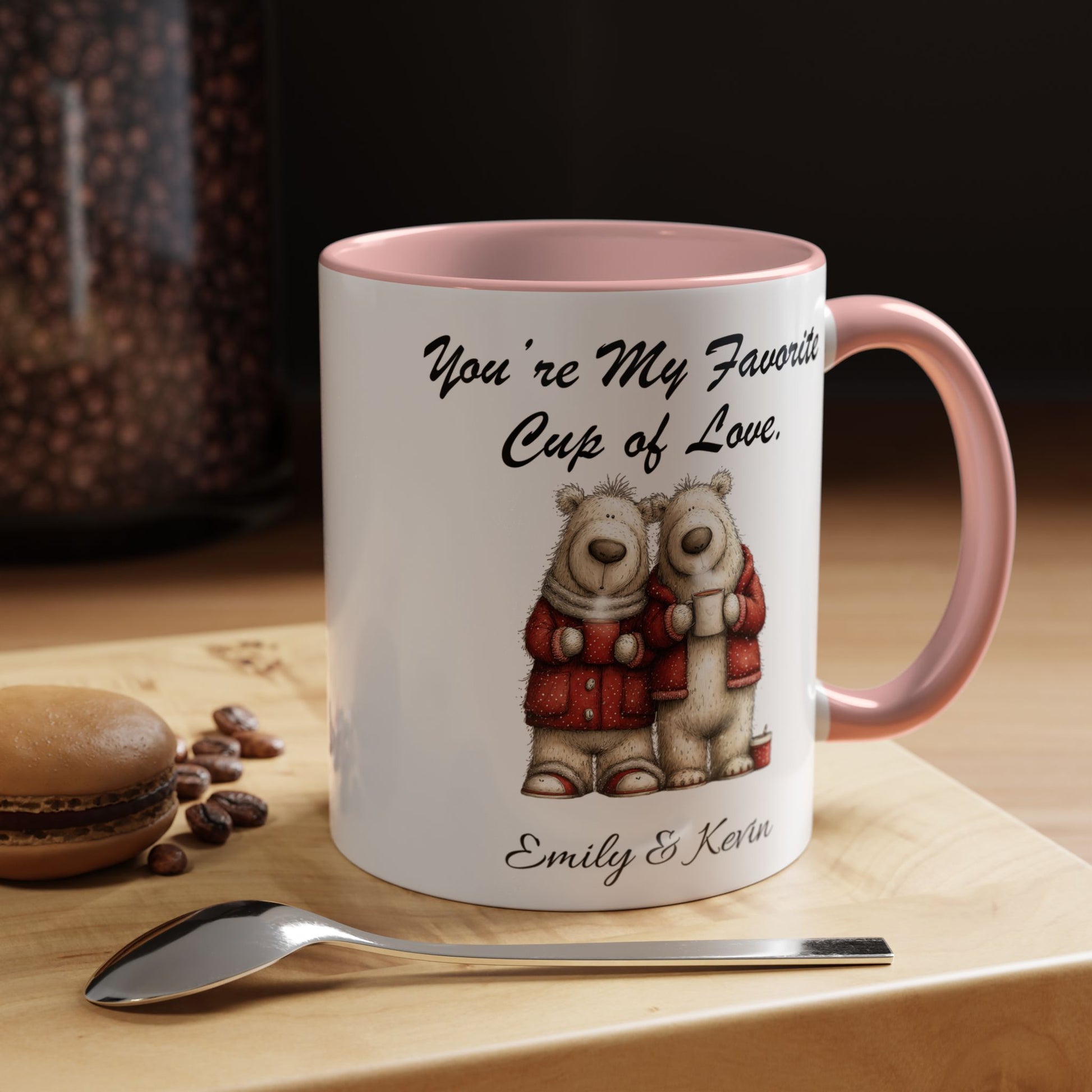 You Are My Favorite Cup of Love Bear Couple Valentine Mug Lifestyle Mockup | Nutty Designs