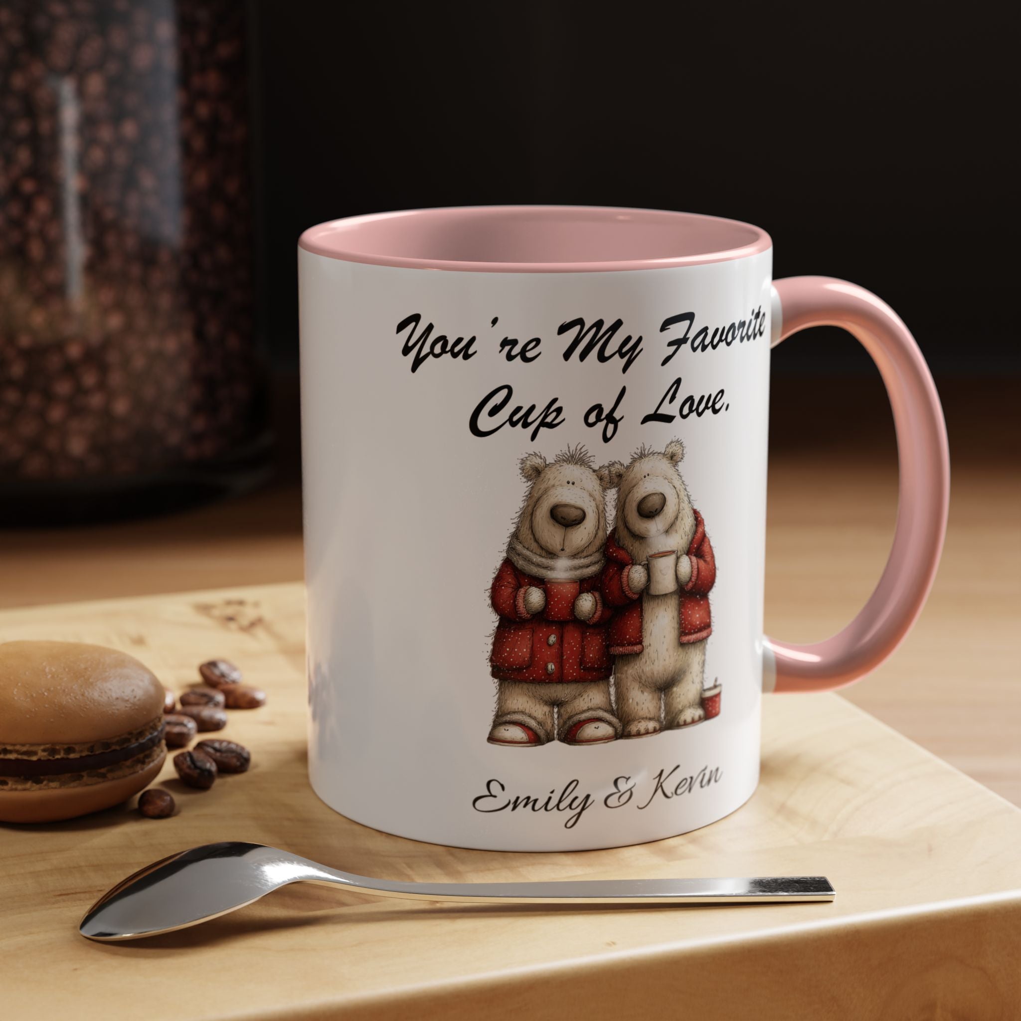 You Are My Favorite Cup of Love Bear Couple Valentine Mug Lifestyle Mockup | Nutty Designs