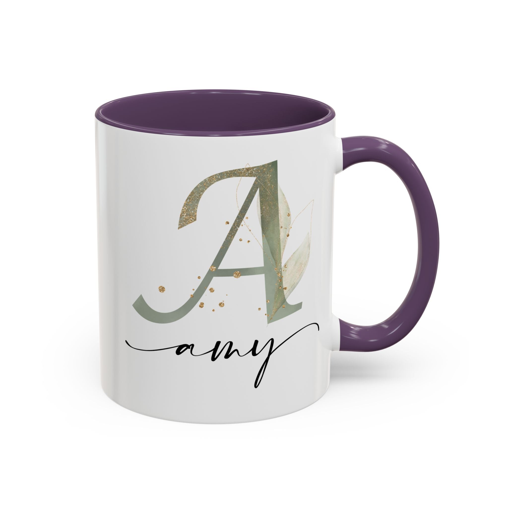 Personalized Floral Initial Coffee Mug for her, Custom Name Mug, Wedding Favor, Unique Home Décor Coffee Cup, Girlfriend Gift, Monogram Mug
