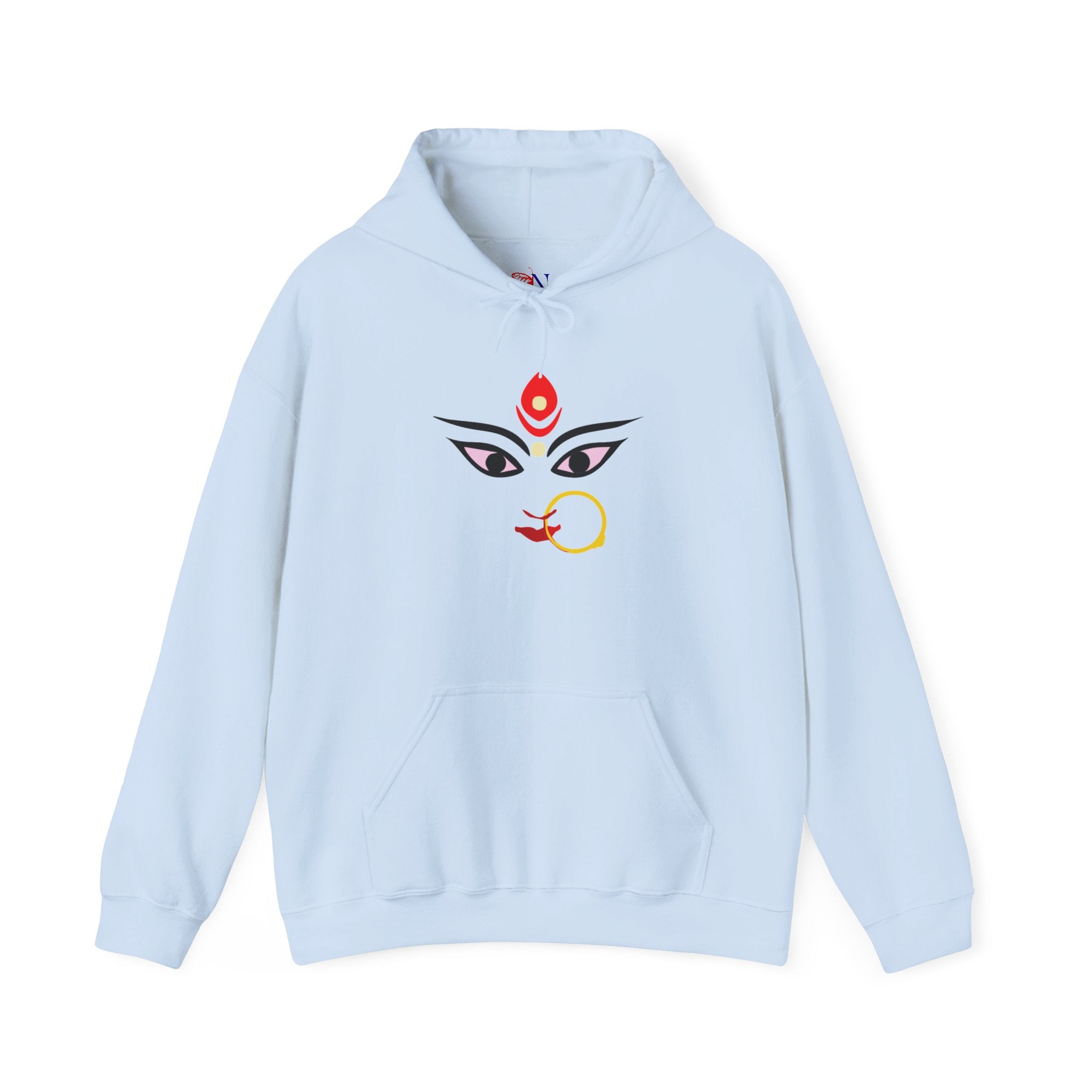 Goddess Durga Eyes Hoodie – Divine Bengali Durga Puja Sweatshirt